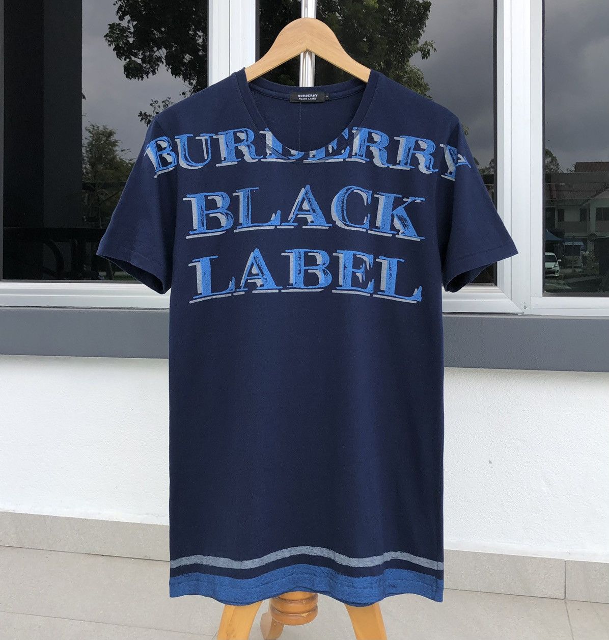 Burberry Burberry Black Label Spellout T-shirt Made In Japan 🇯🇵 Size US M / EU 48-50 / 2 - 1 Thumbnail