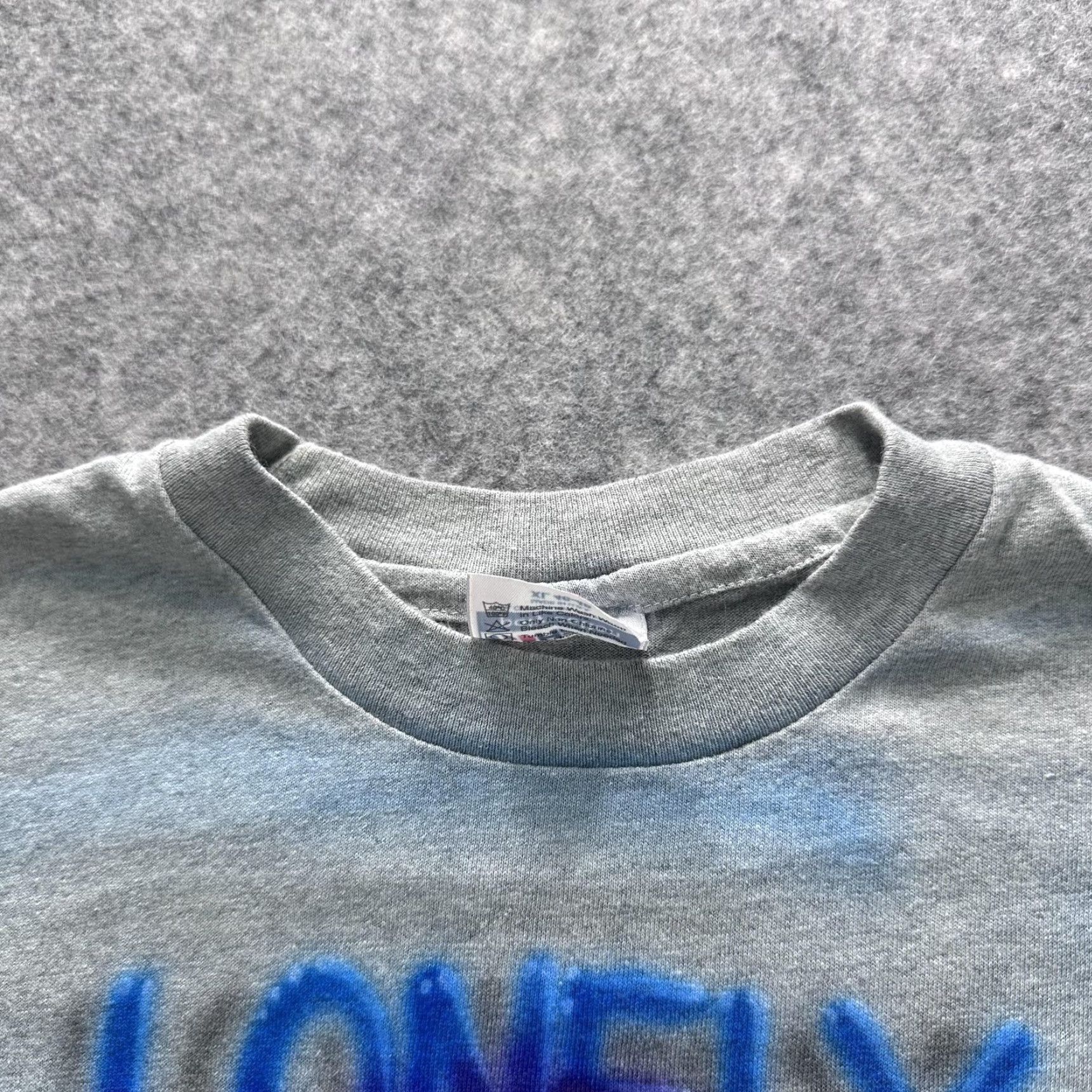 Hanes VINTAGE Hanes T-Shirt Mens XL Gray Sleepy Lonely At The Top BNCOC Military 90s Graphic Print Crew Neck Short Sleeve Size US XL / EU 56 / 4 - 4 Thumbnail