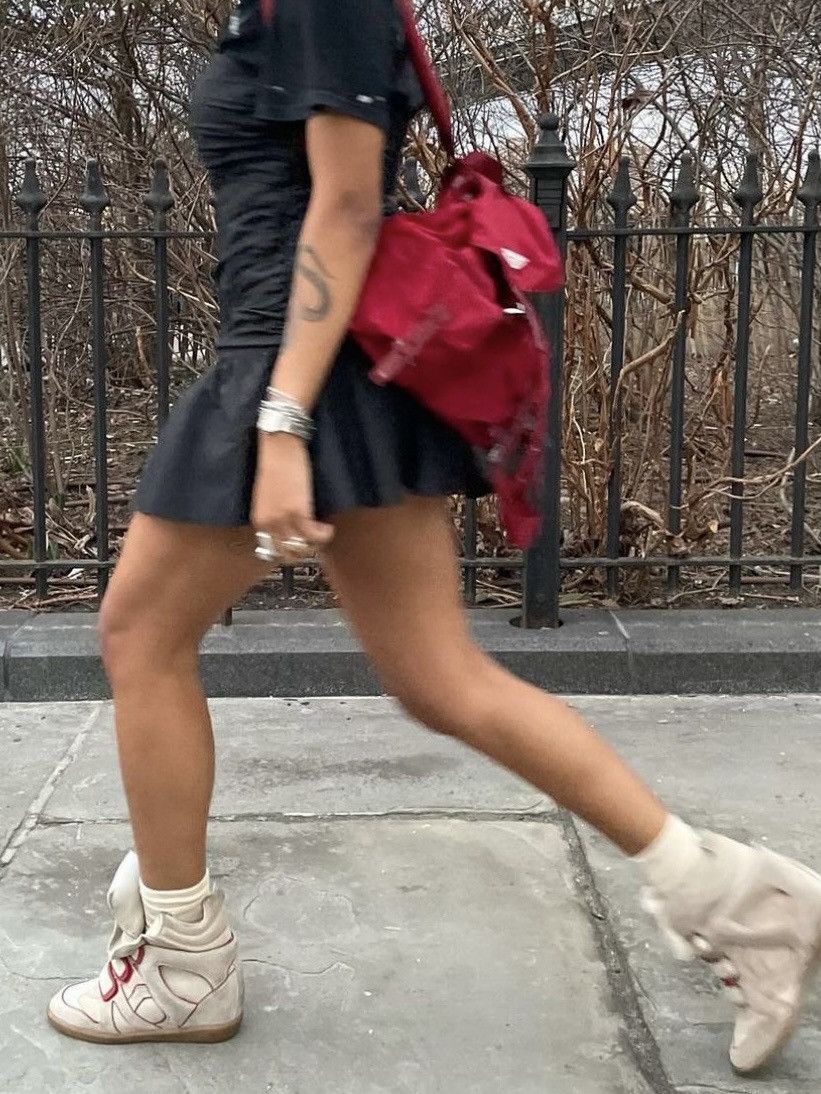 Isabel Marant Rare Isabel Marant Bekett sneakers shoes beige Suede Wedge Size US 7 / IT 37 - 4 Thumbnail