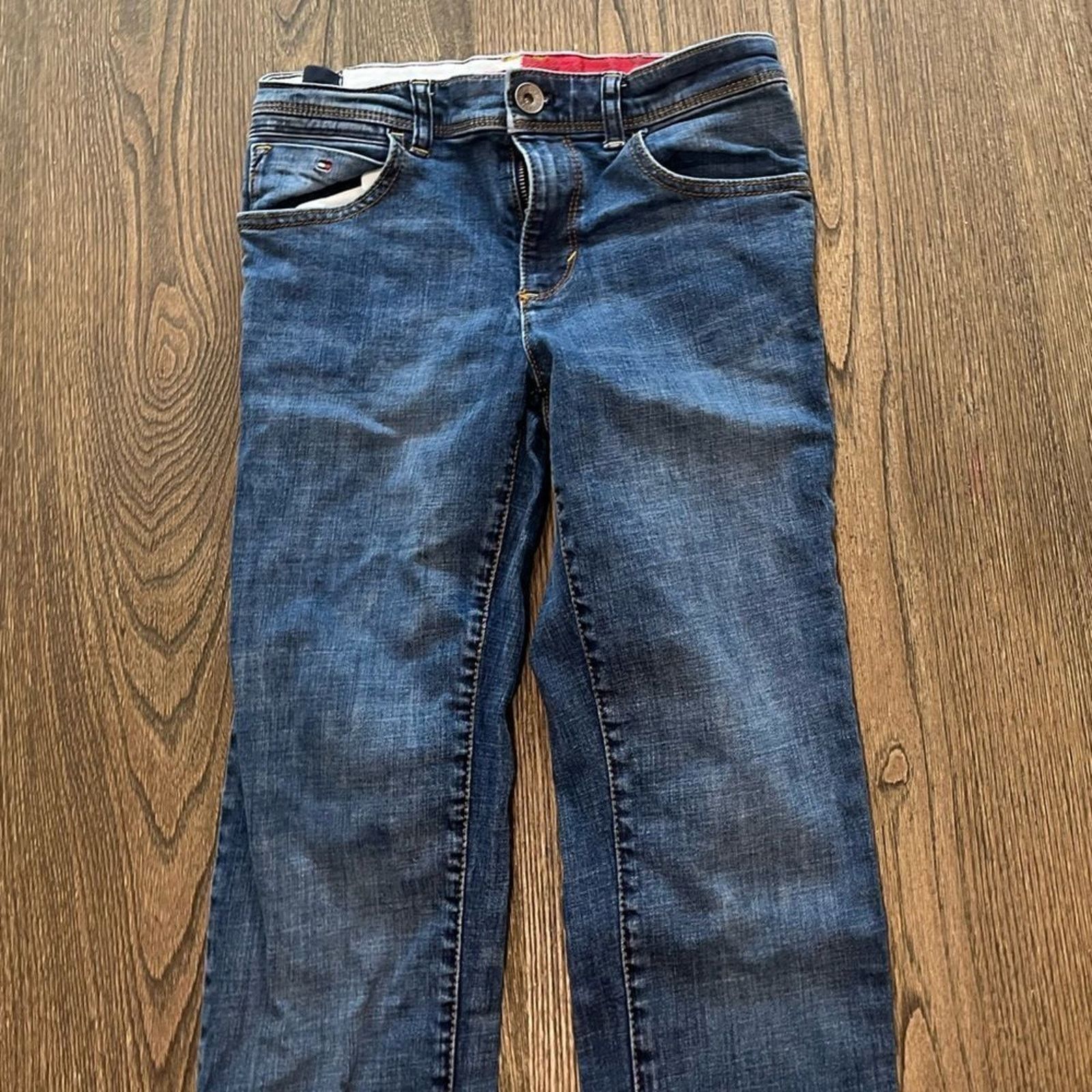 Tommy Hilfiger Tommy Hilfiger Straight Leg Dark Wash Mid Rise Jeans Size 10 Size 32" / US 10 / IT 46 - 3 Thumbnail