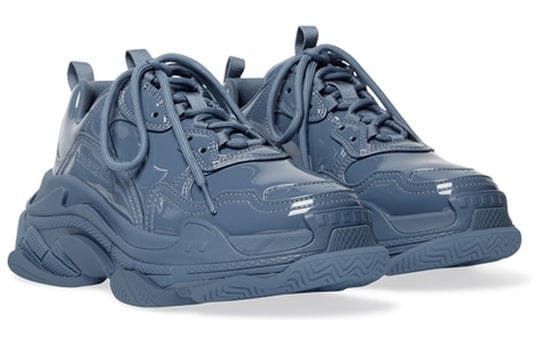 Balenciaga triple s sneaker glossy blue Size US 13 / EU 46 - 1 Thumbnail