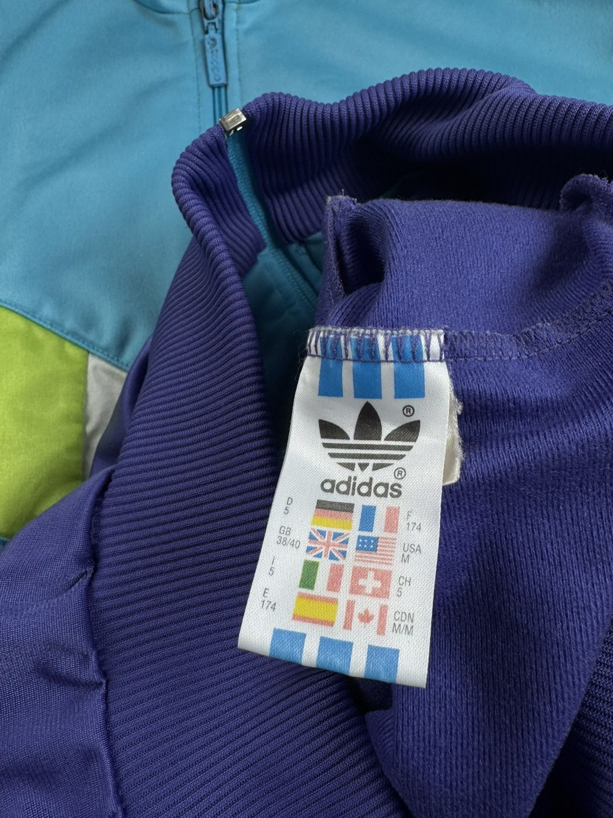 Adidas Adidas Men’s Vintage M Y2K Retro Blue Logo Track Activewear Zip Light Jacket Size US M / EU 48-50 / 2 - 12 Thumbnail