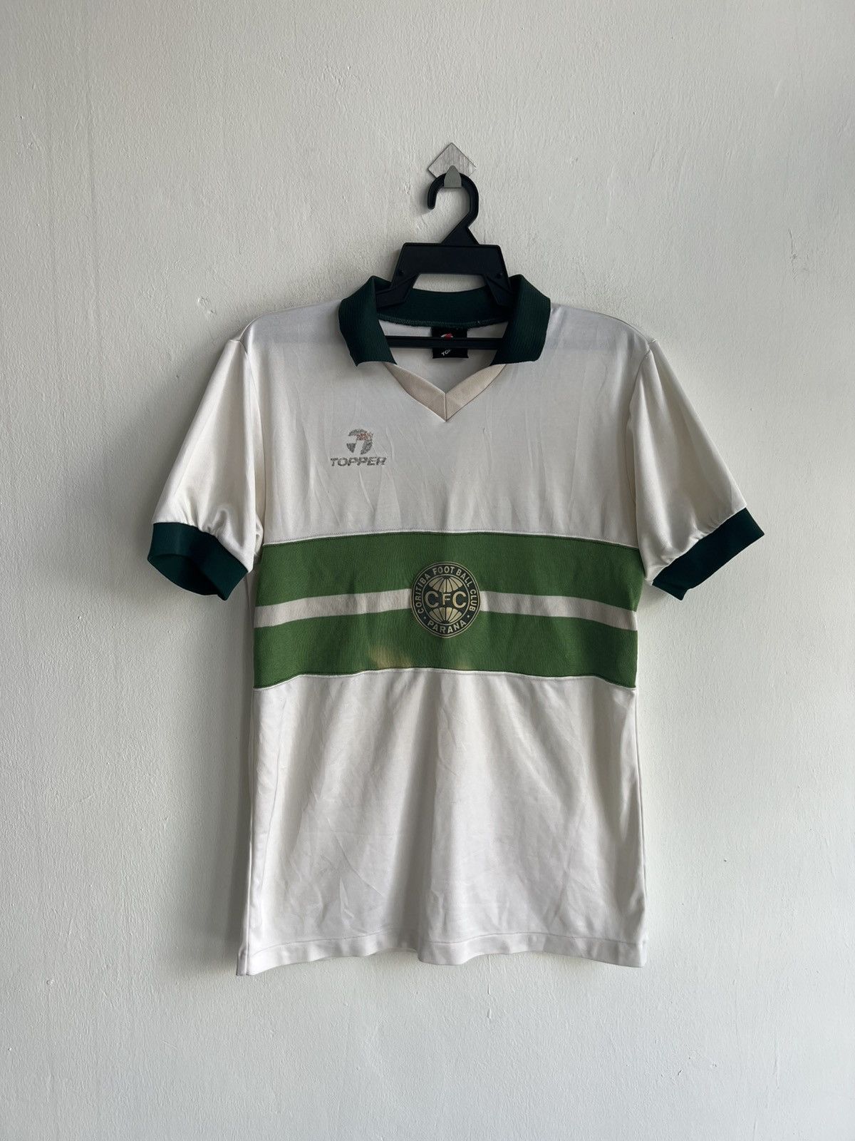 Vintage Vintage 1980s Coritiba FC Brazil Topper Home Jersey #15 Size US M / EU 48-50 / 2 - 1 Thumbnail