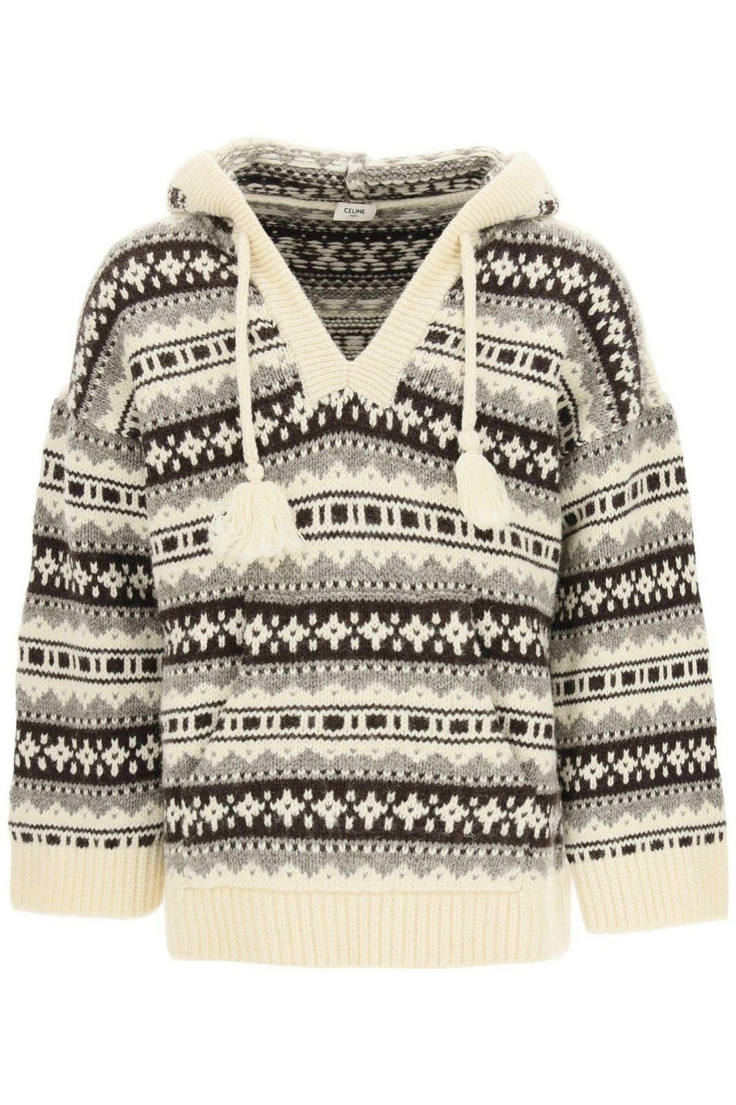 Celine FW21 $1350 OVERSIZED SHETLAND BAJA PULLOVER Hoodie Hedi M Size US M / EU 48-50 / 2 - 10 Thumbnail