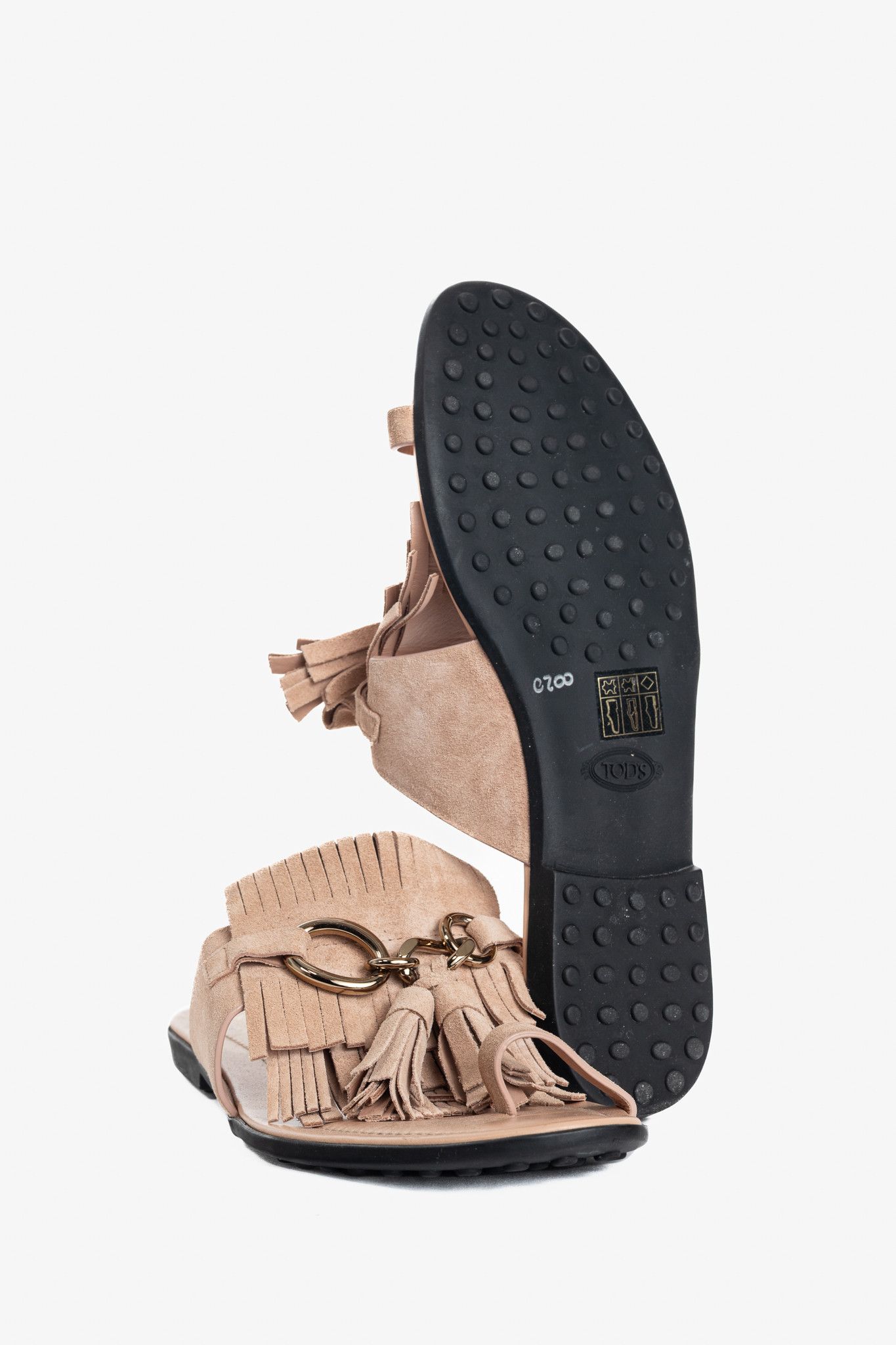 Tod's Tod's Sand Gomma Fringed Tassel Flat Thong Sandals Size US 7.5 / IT 37.5 - 5 Thumbnail