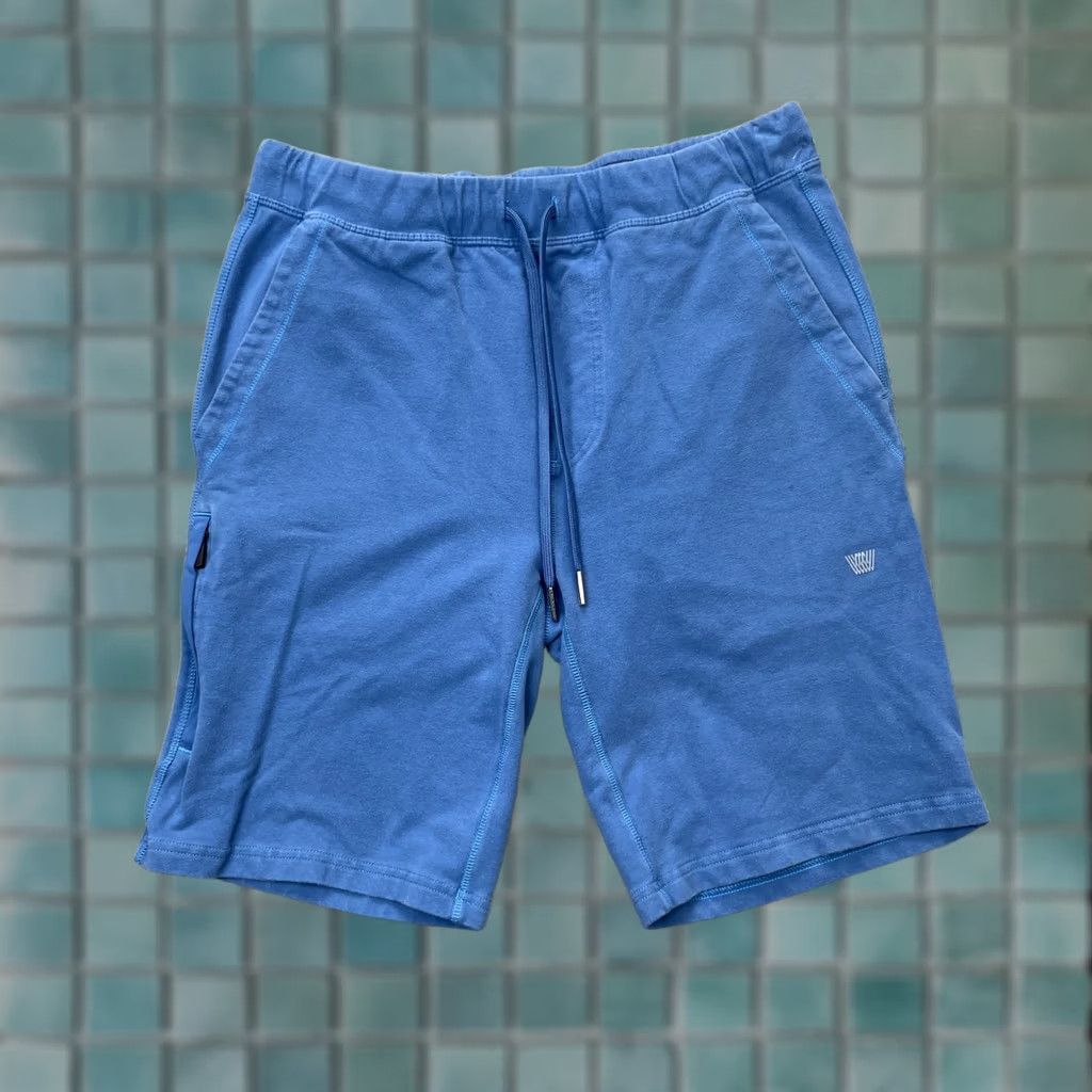 Vintage Mack Weldon Sweat Mens S Blue Short Ace French Terry Lined Cotton Drawstring Size US 29 - 1 Thumbnail
