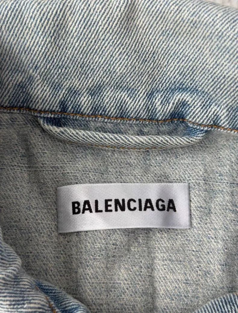 Balenciaga Balenciaga Iron tower embroidery denim jacket Size XS / US 0-2 / IT 36-38 - 4 Thumbnail