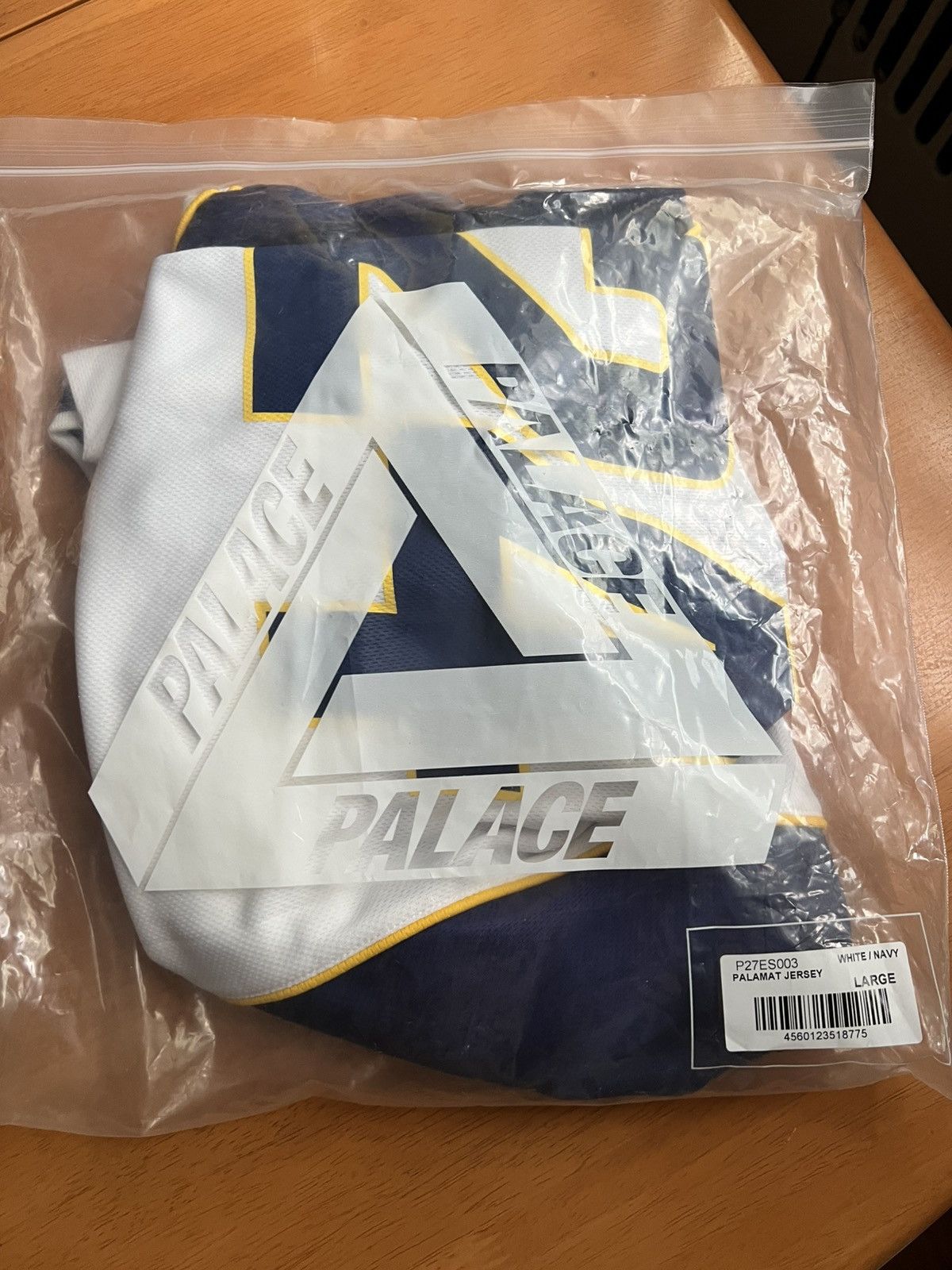 Palace Palamat Jersey White Navy - toestory.in