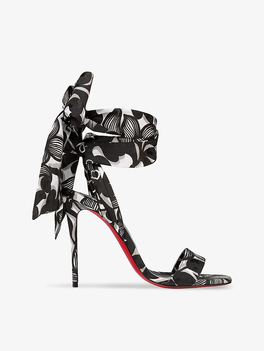 Christian Louboutin oc11z0525 Sandale Du Dessert 100 Jacq in Black Size US 10 / IT 40 - 2 Thumbnail