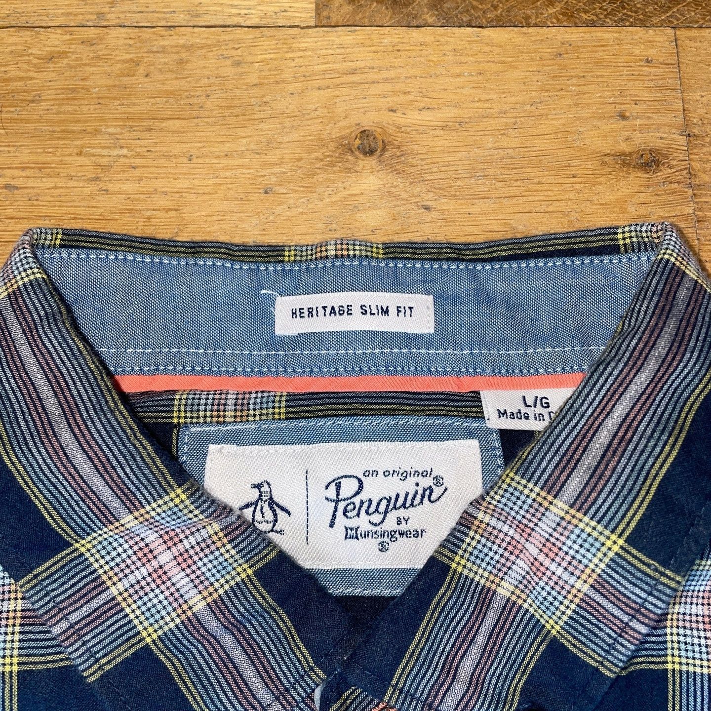 Original Penguin Penguin Men's Fashion Shirt Summer Heritage Slim Fit Size L Size US L / EU 52-54 / 3 - 2 Thumbnail