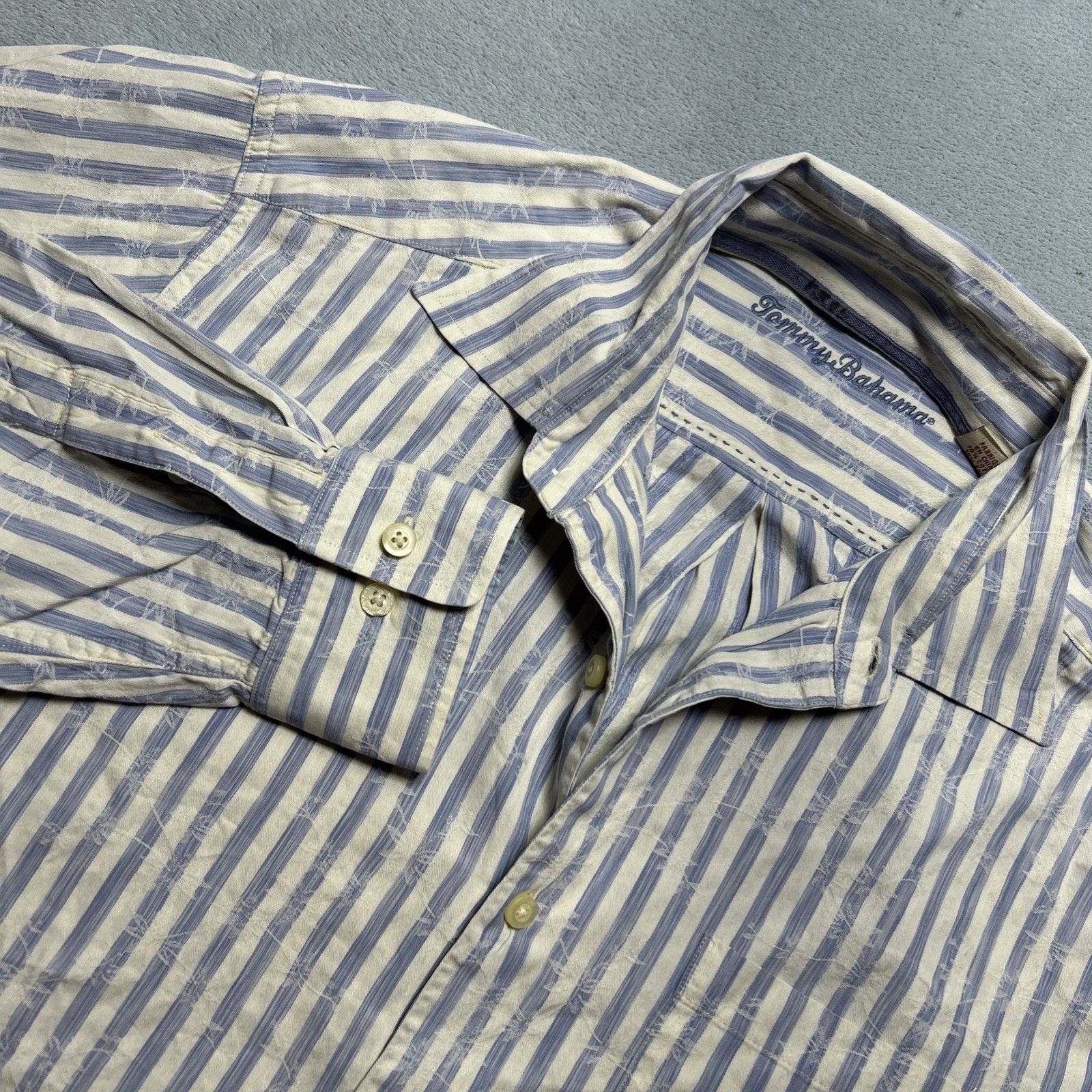 Tommy Bahama Tommy Bahama Button Up Silk Shirt Large Long Sleeve Pocket Size US L / EU 52-54 / 3 - 7 Thumbnail
