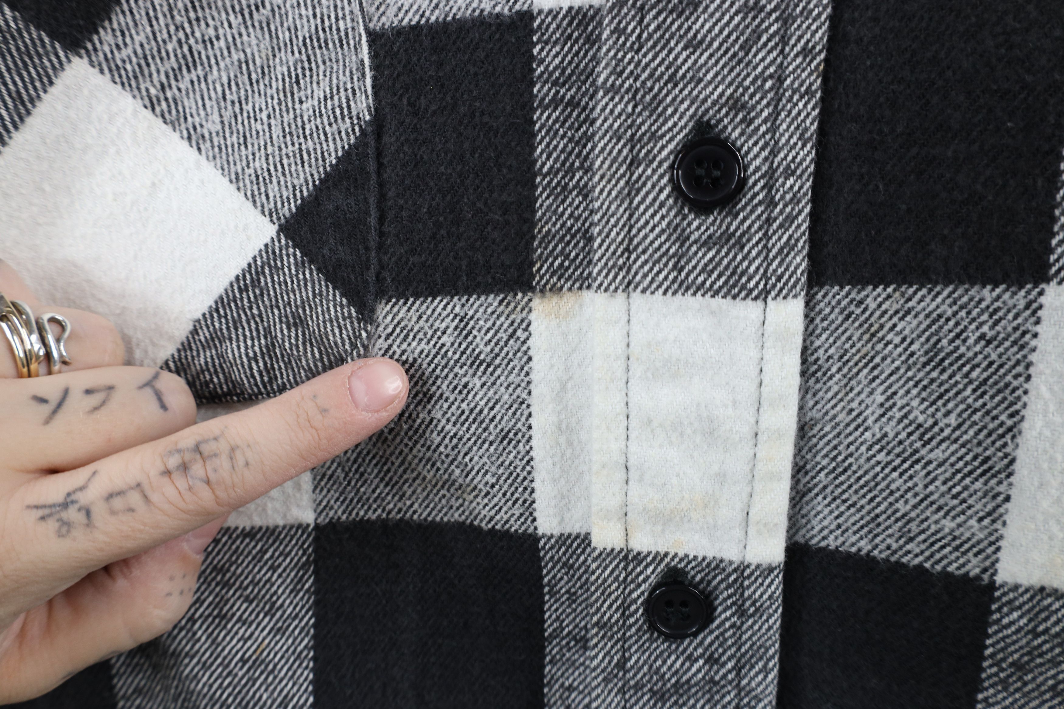 Dickies × Vintage Vintage 90s Dickies Heavyweight Flannel Button Shirt Plaid Size US L / EU 52-54 / 3 - 4 Thumbnail