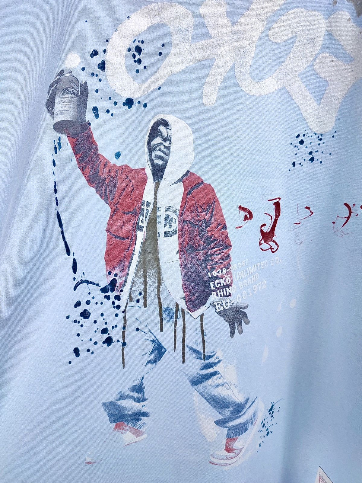 Ecko Unltd. Y2K Vintage Ecko Graffiti Distressed Print Hip-Hop Tee Size US XL / EU 56 / 4 - 7 Thumbnail