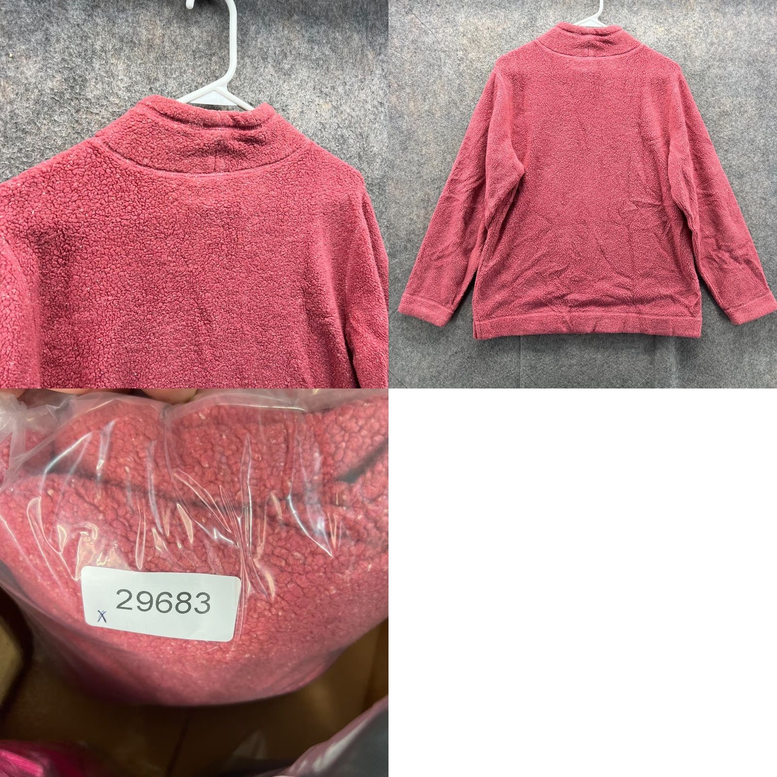 Vintage VINTAGE L.L. Bean Sweater Womens Medium Pink Fleece Pullover Mock Neck Acrylic Soft Cozy Size M / US 6-8 / IT 42-44 - 8 Thumbnail