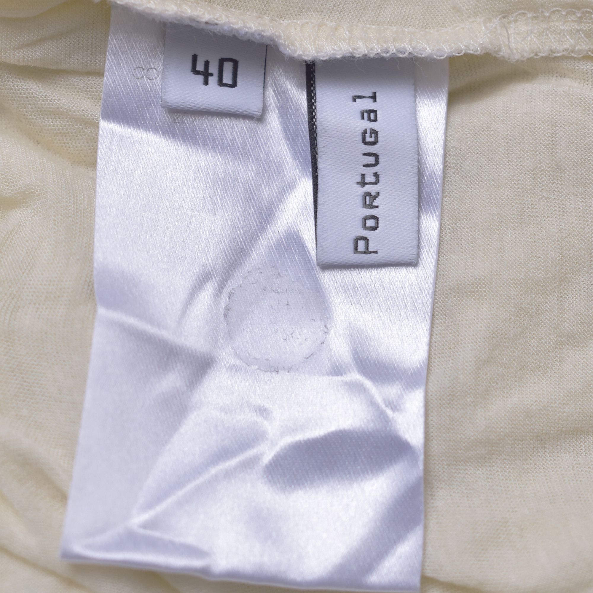 Balenciaga BALENCIAGA Off-white Long-sleeve T-Shirt Made in Portugal Size US L / EU 52-54 / 3 - 3 Thumbnail
