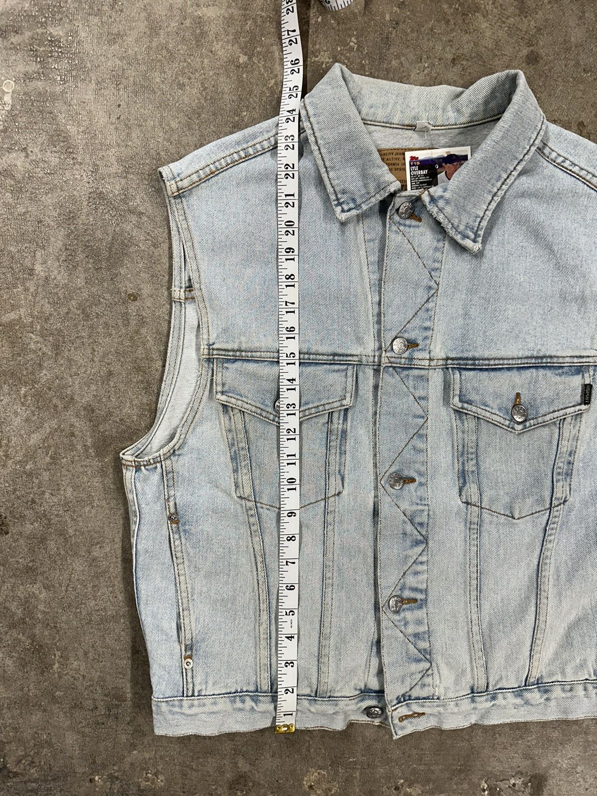 Esprit Vintage 90s Esprit Denim Button Up Vest Size M / US 6-8 / IT 42-44 - 11 Thumbnail