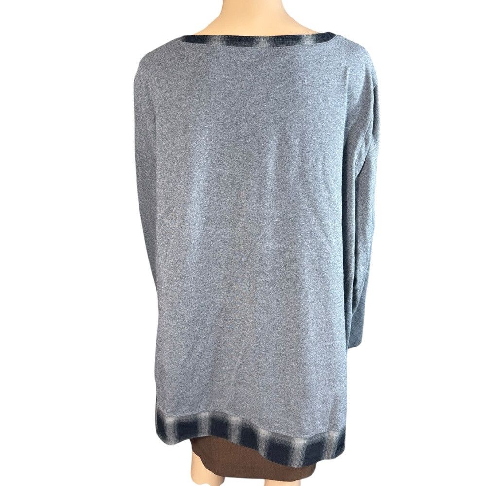Other New Belle by Kim Gravel TripleLuxe Knit Flannel Trim Gray T Size XXL / US 16-18 / IT 52-54 - 4 Thumbnail
