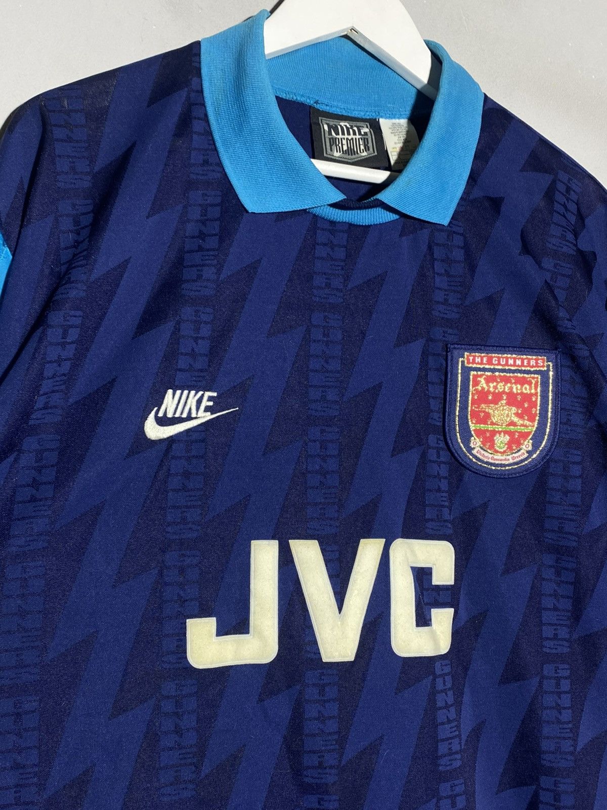 Nike Vintage Arsenal 1994/95 Away Rare Soccer Jersey Size US XL / EU 56 / 4 - 3 Thumbnail