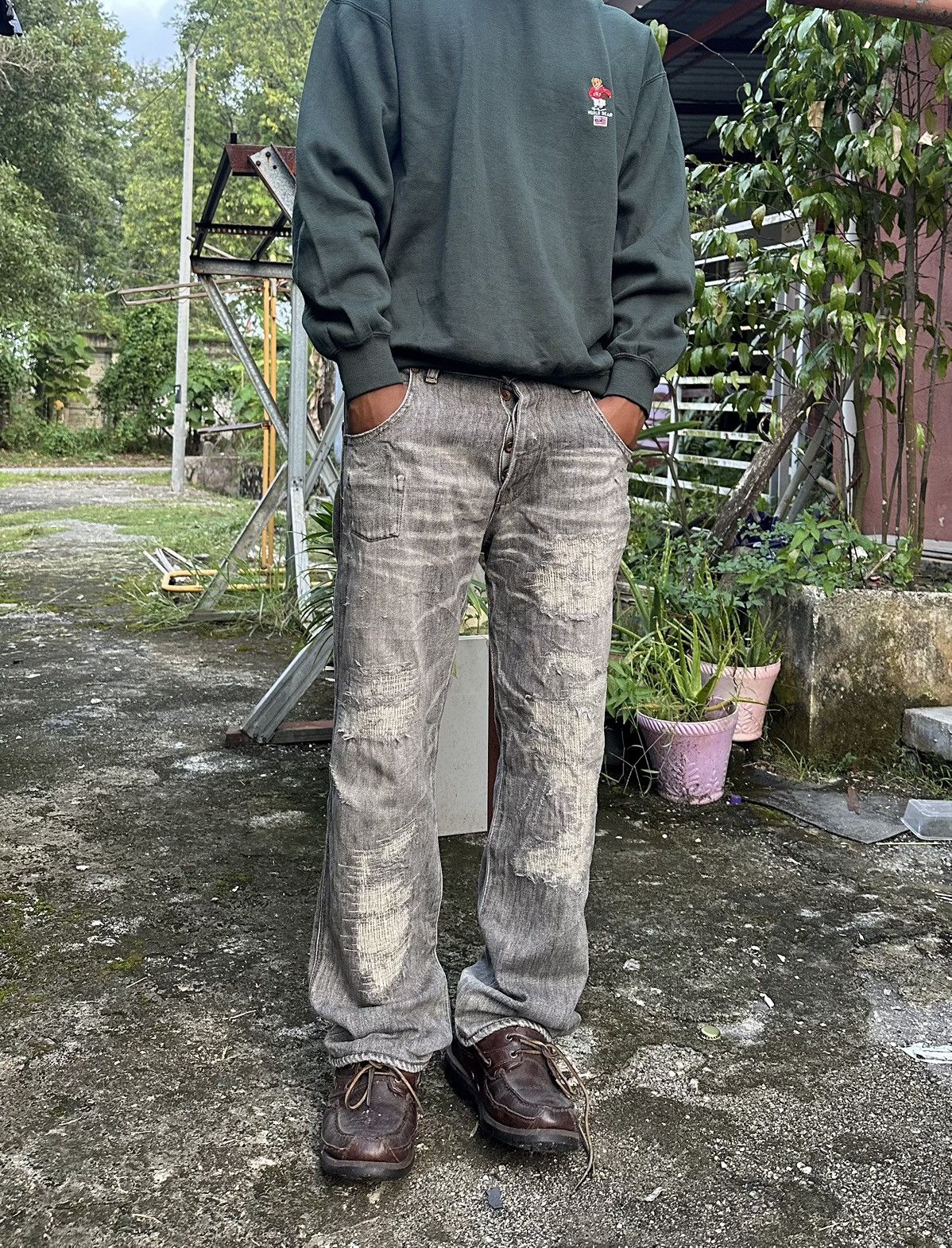 Paul Smith Red Ear 👹Vintage THRASHED Paul Smith X Red Ear Baggy Jeans Size US 32 / EU 48 - 4 Thumbnail