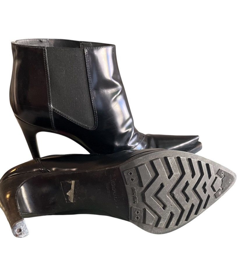 Miu Miu Vintage Miu Miu Pointed Toe Chelsea Boots Heels - Size 38.5 Size US 8.5 / IT 38.5 - 4 Thumbnail