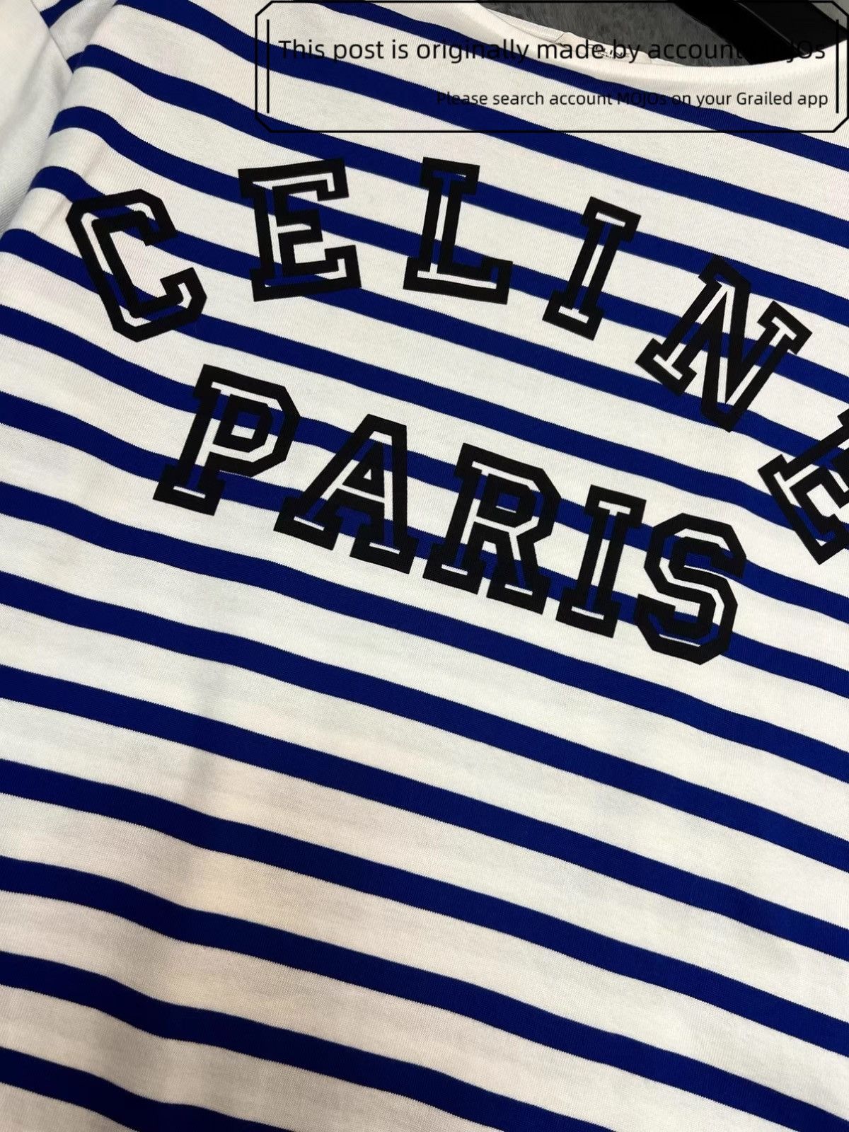 Celine Sz S Celine 21SS Blur Stripe White L/S Tee mojos132795 Size US S / EU 44-46 / 1 - 4 Thumbnail