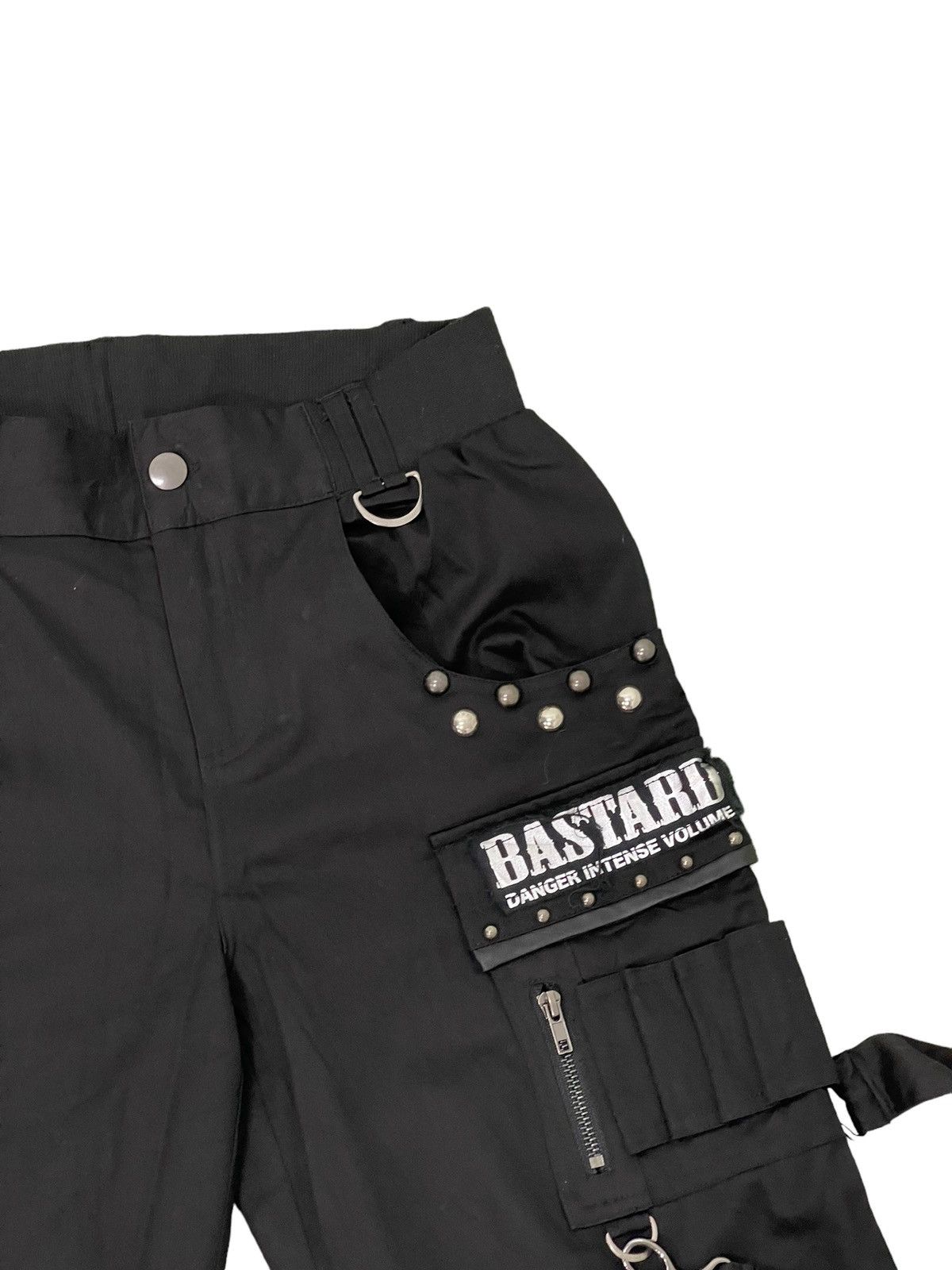 Japanese Brand Wide Leg Cargo Sex Pot Revenge Pant Punk Black Patches 6🟦5 Size US 32 / EU 48 - 9 Thumbnail