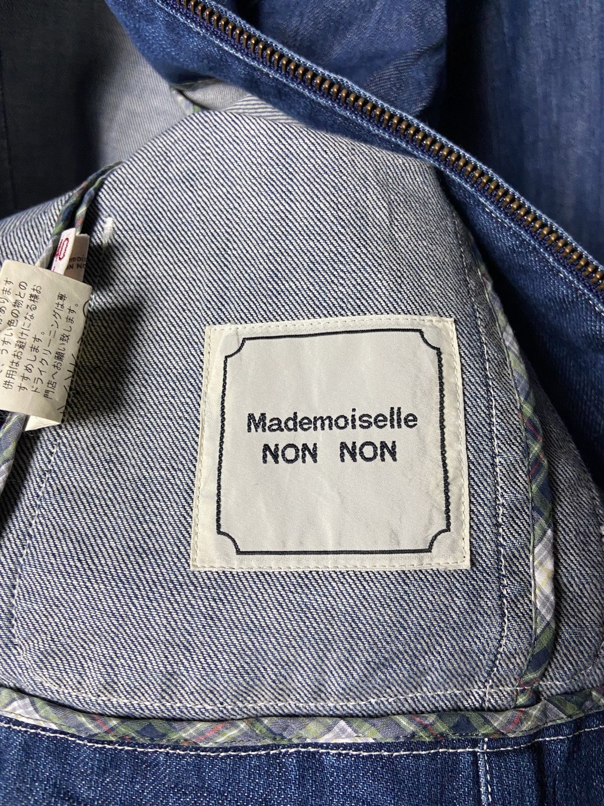 Issey Miyake × Japanese Brand × Mademoiselle Non Non Mademoiselle Non Non Issey Miyake Denim Jacket Size S / US 4 / IT 40 - 7 Thumbnail