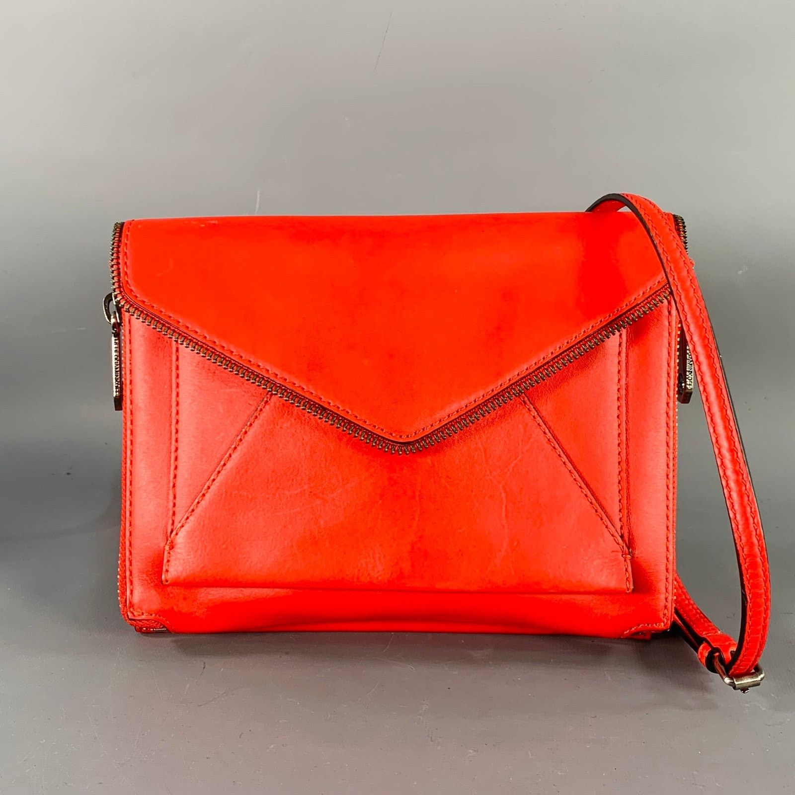 Rebecca Minkoff REBECCA MINKOFF Red Leather Cross Body Flap Handbag Size ONE SIZE - 1 Thumbnail