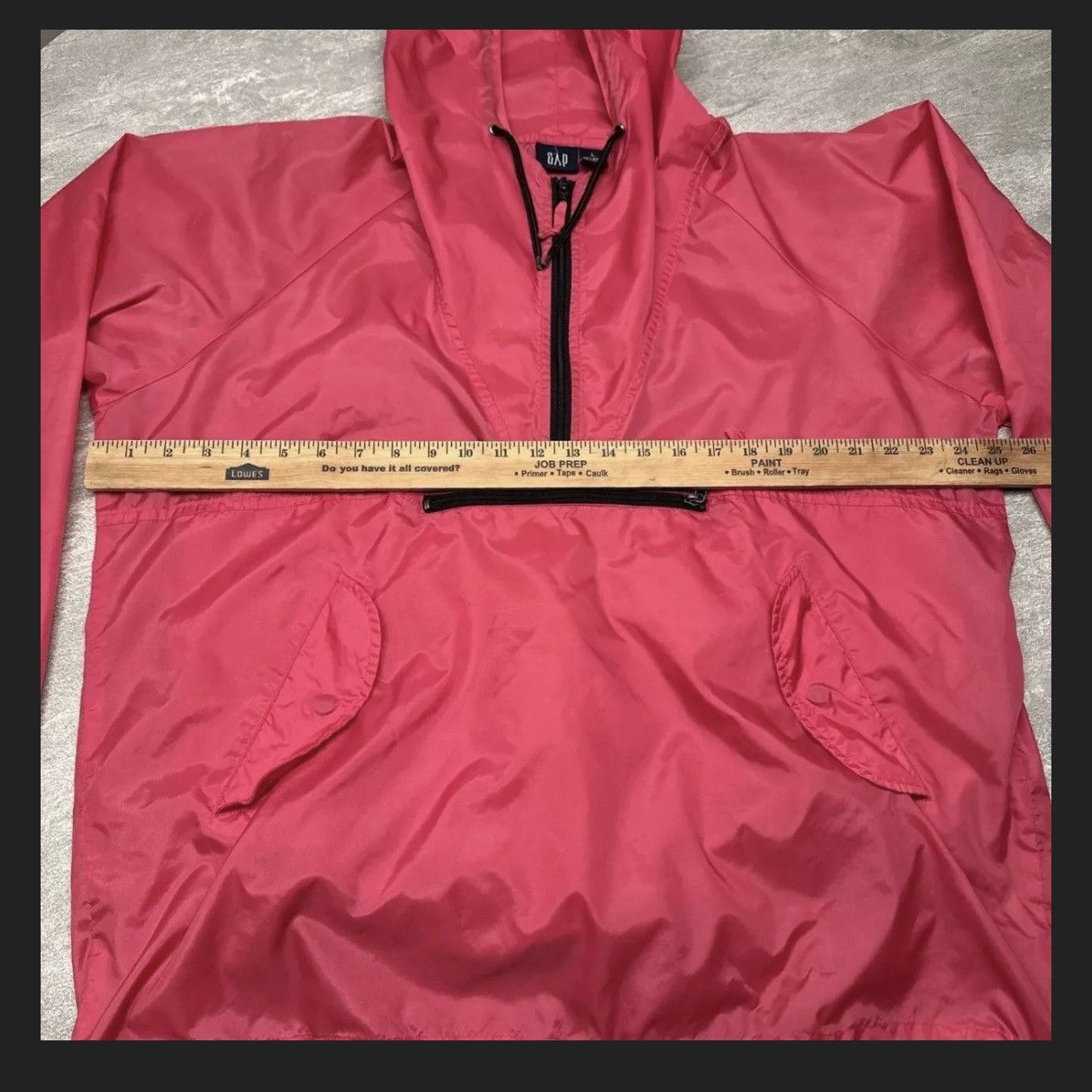 Gap × Vintage Vintage Gap Nylon Rain Jacket Pullover 1/2 Zip Windbreaker Size US L / EU 52-54 / 3 - 5 Thumbnail