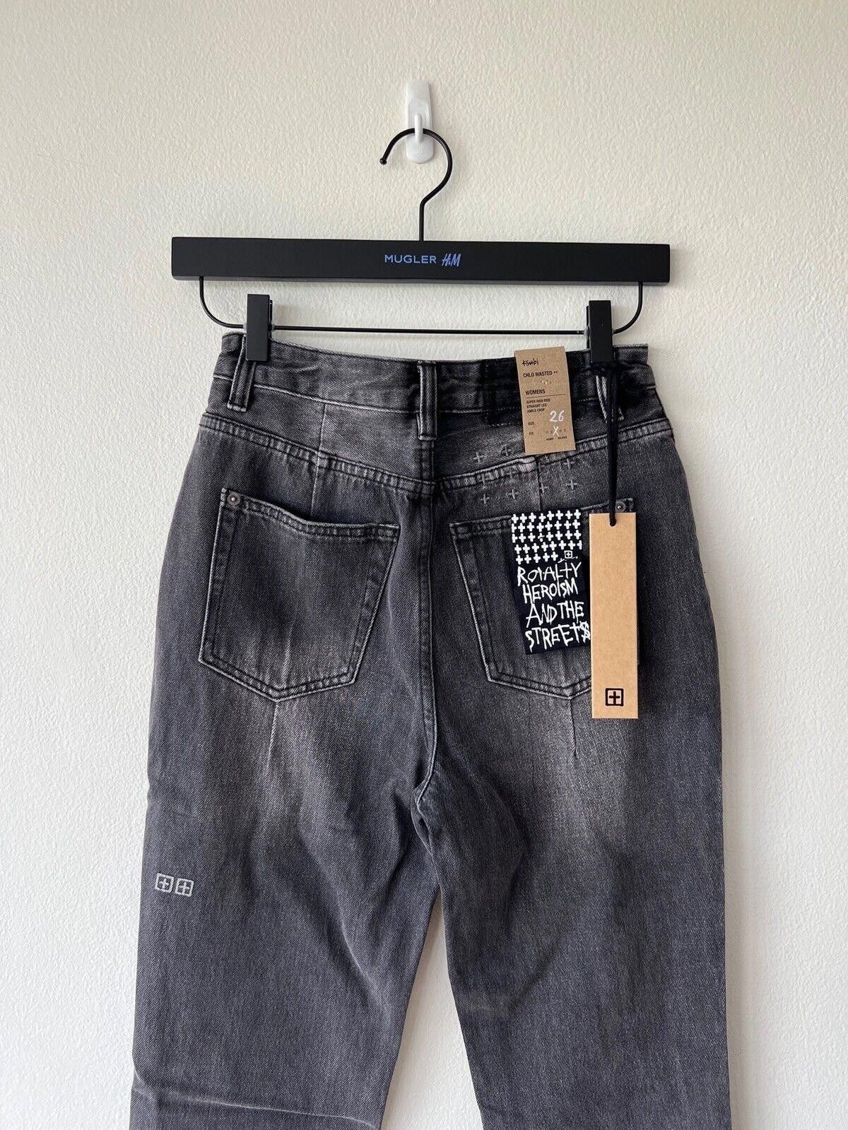 Ksubi new Ksubi womens denim jean chlo wasted grey 26 8 throwblack Size 26" / US 2 / IT 38 - 5 Thumbnail