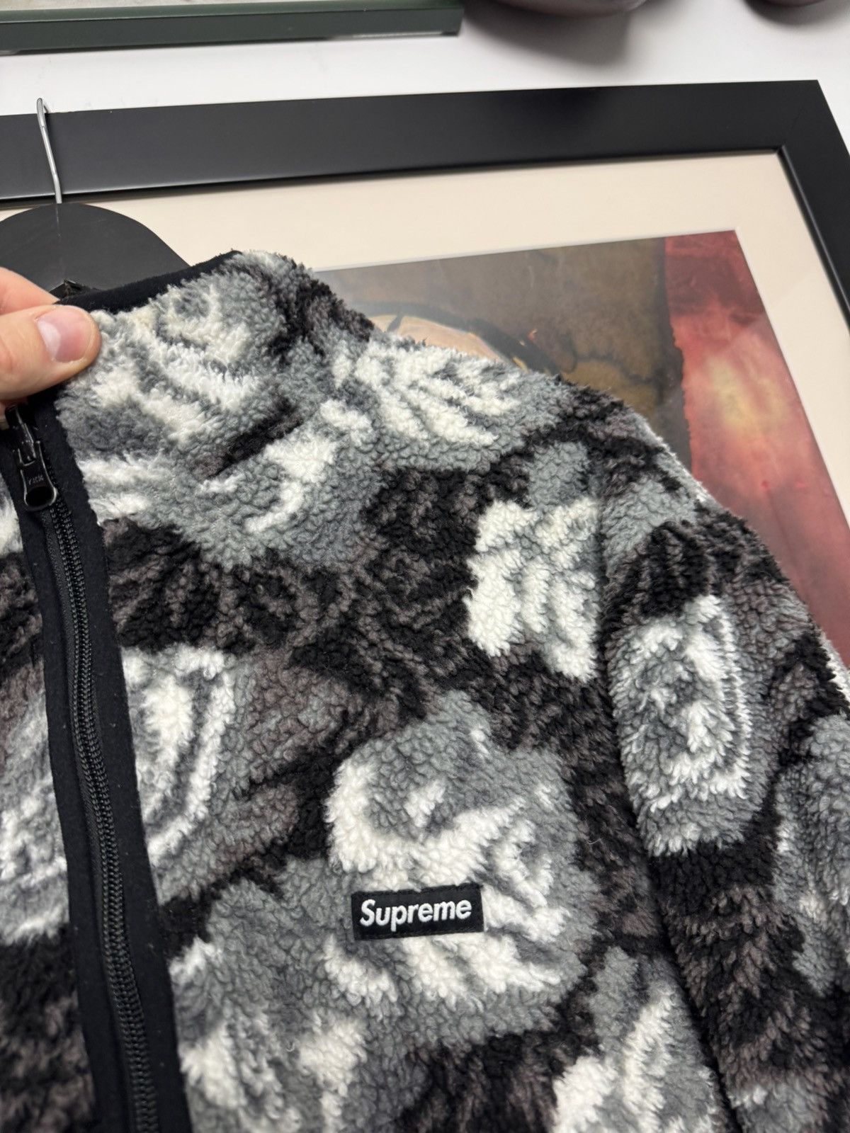 Supreme FW16 Supreme Roses Sherpa Fleece Reversible Jacket Archive Size US XL / EU 56 / 4 - 3 Thumbnail