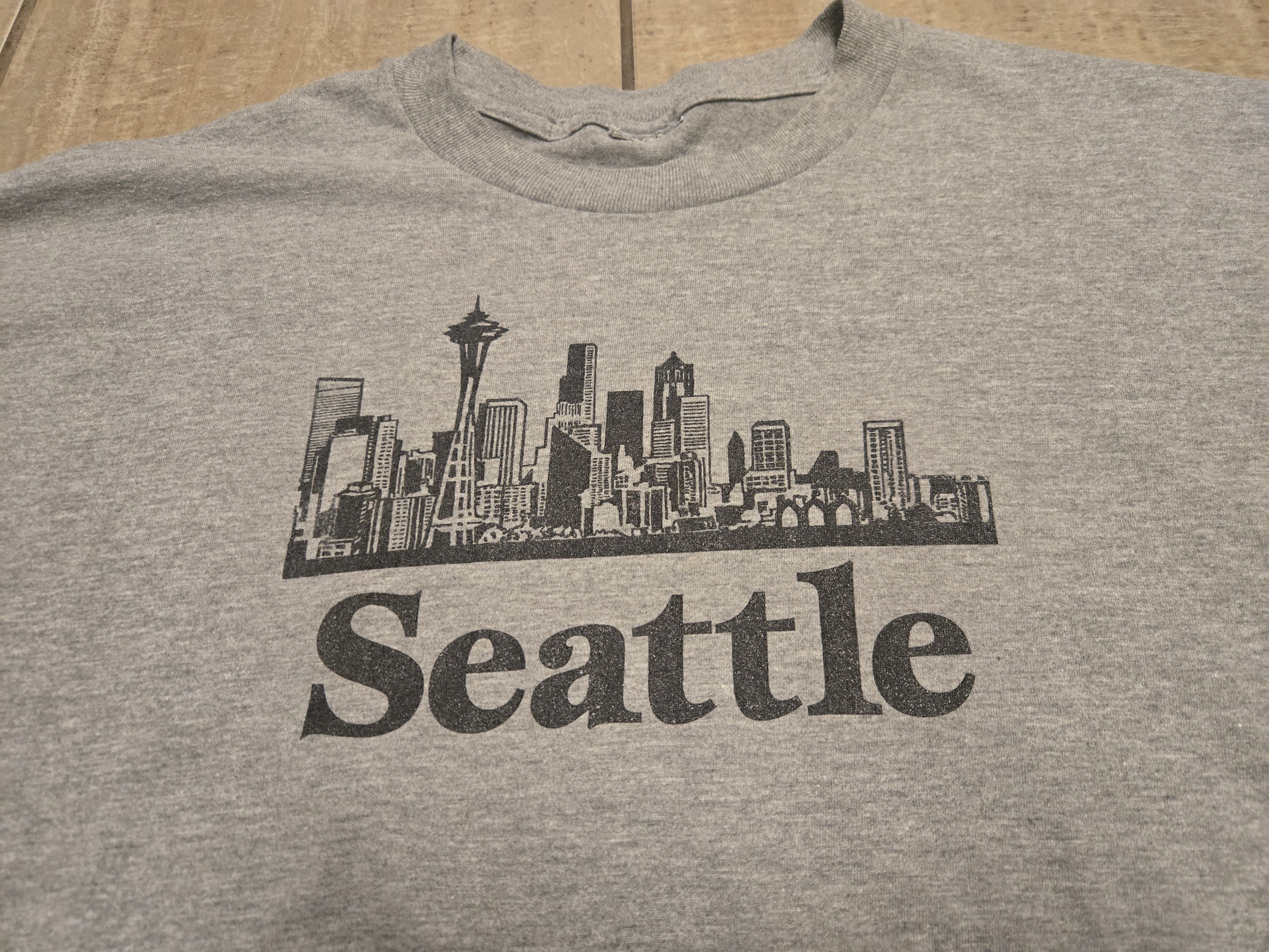Vintage Vintage Seattle Washington T Shirt XL Gray Graphic Tee Size US XL / EU 56 / 4 - 3 Thumbnail
