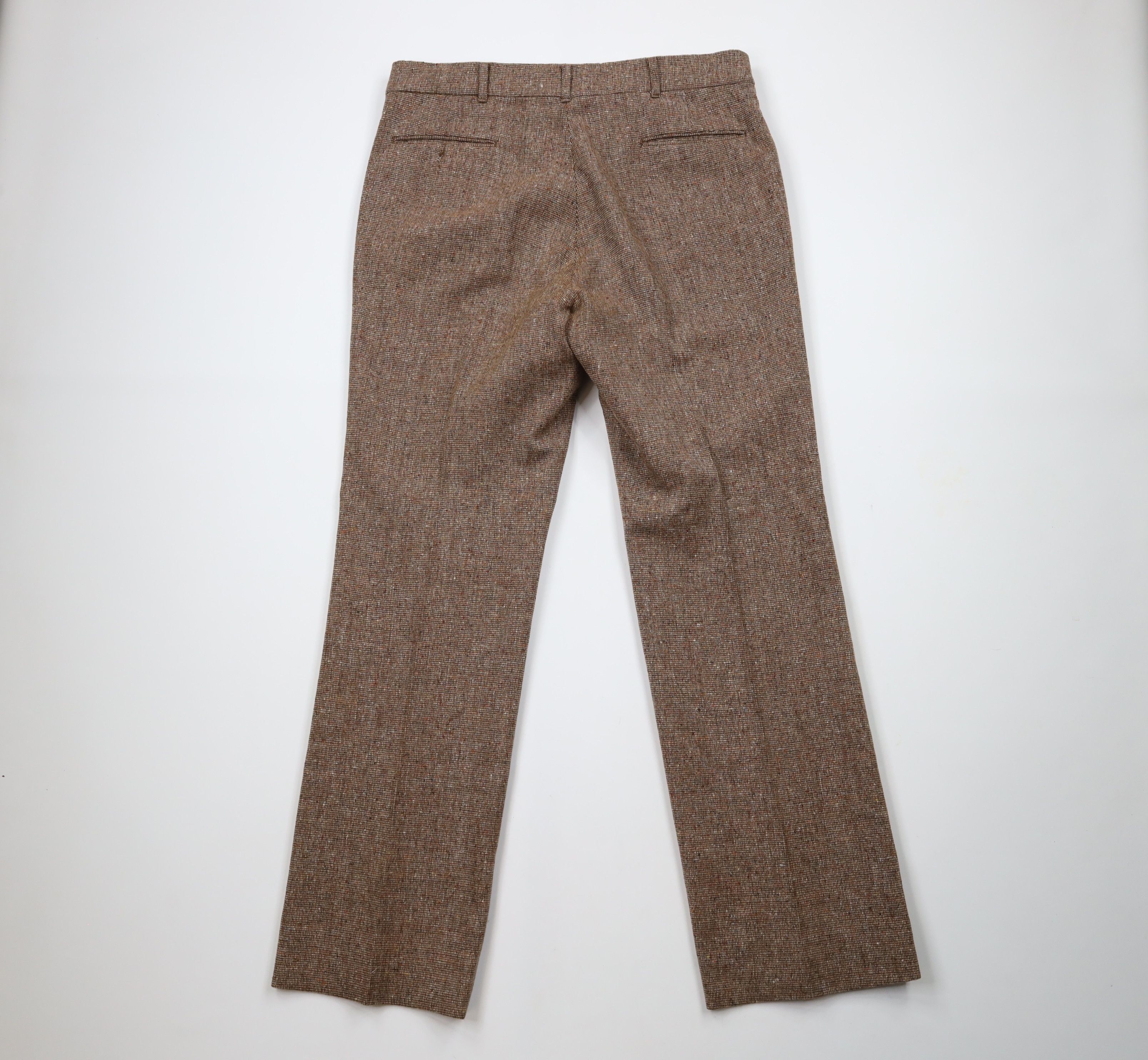Vintage Vintage 70s Streetwear Wool Tweed Bell Bottoms Pants USA Size US 36 / EU 52 - 9 Thumbnail
