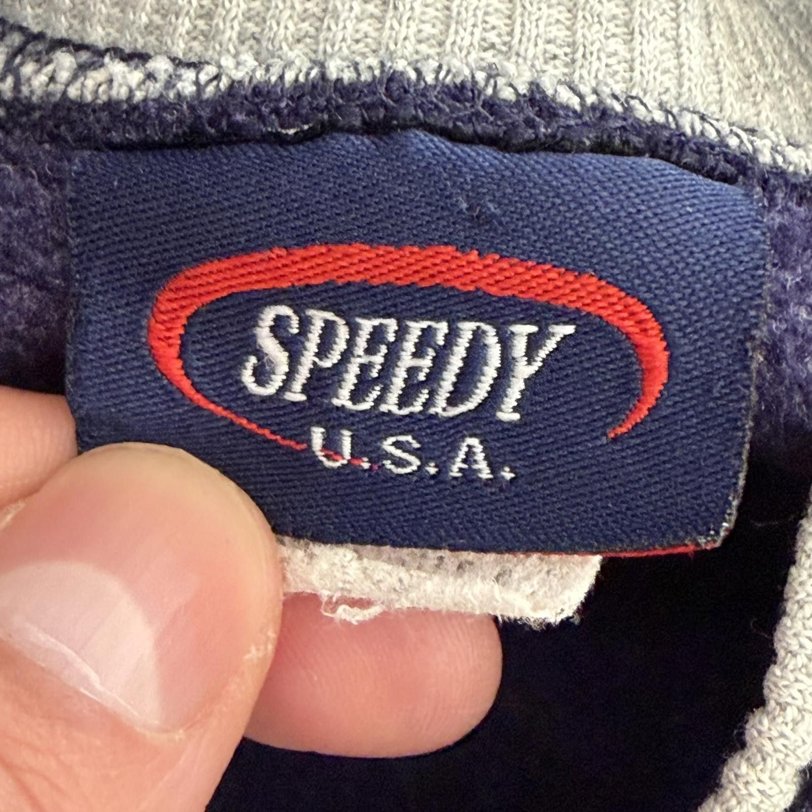 Other Vintage 90s Striped Crewneck Speedy U.S.A. Sweater Size US XL / EU 56 / 4 - 4 Thumbnail