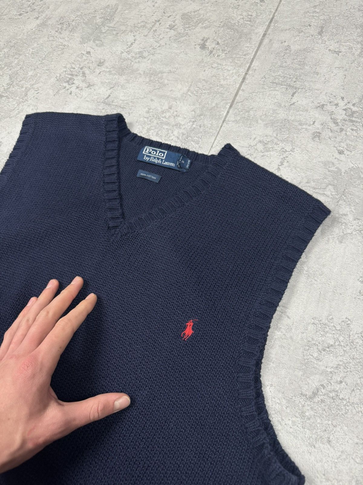 Polo Ralph Lauren Vintage Polo Ralph Lauren y2k Cottone Vest Size L Size US L / EU 52-54 / 3 - 4 Thumbnail