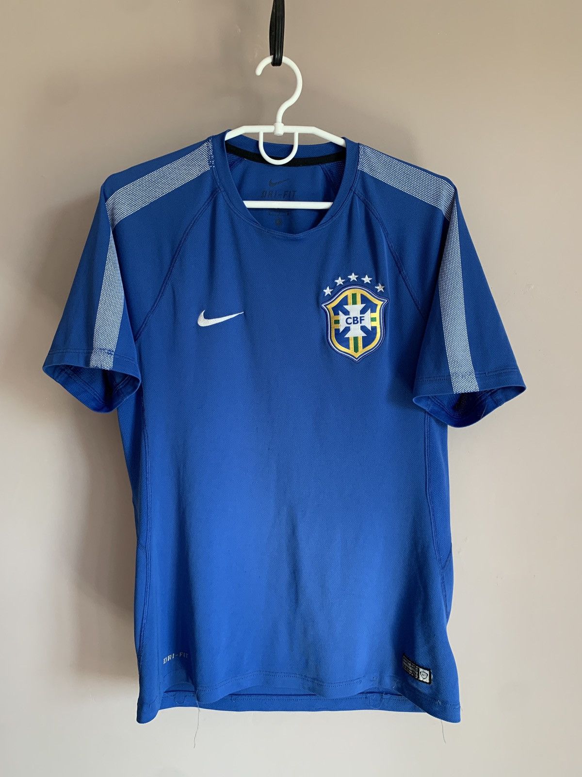 Brazil 2010 Training Football Shirt Nike Soccer Jersey Sz M