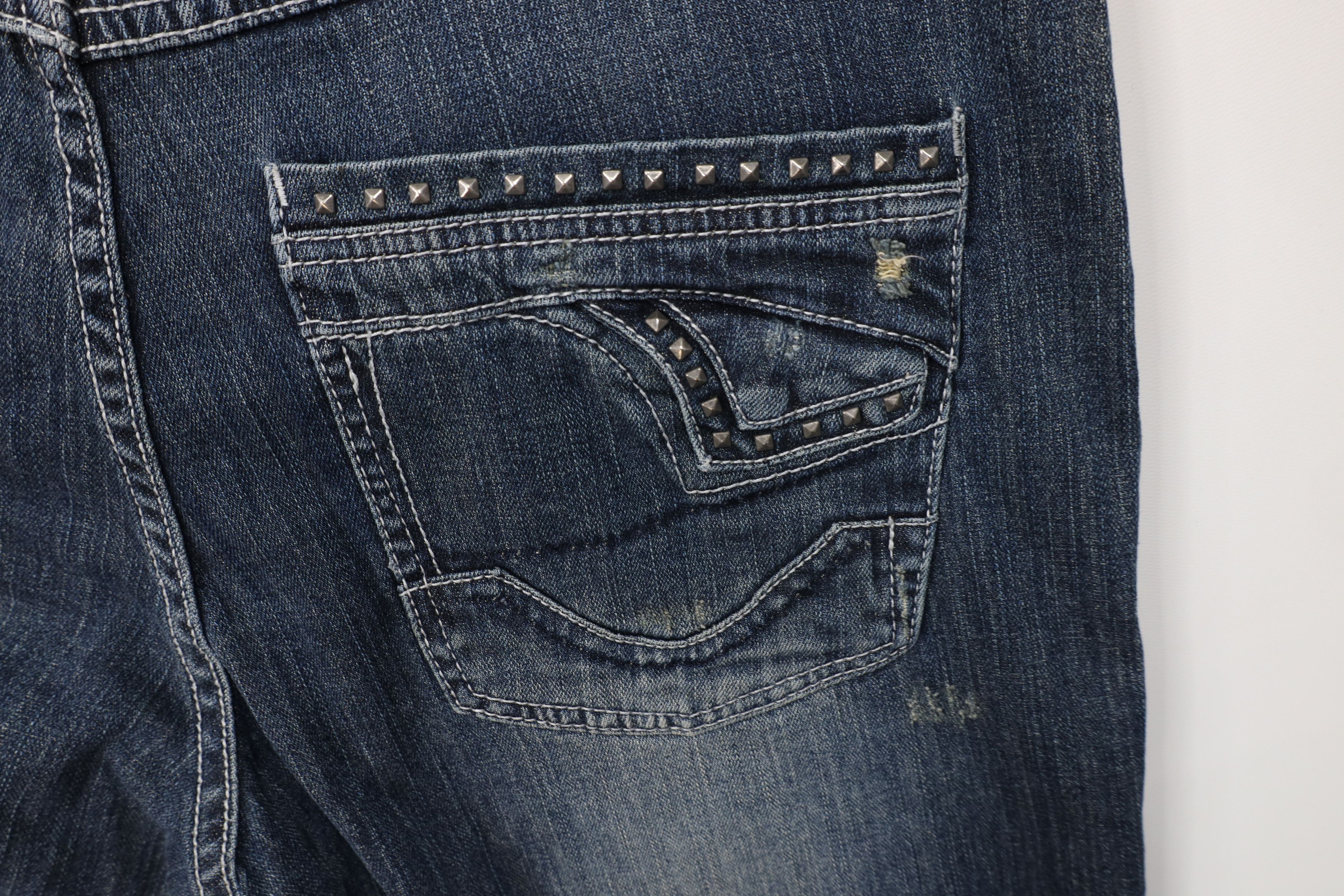 Pelle Pelle Vintage 90s Y2K Pelle Pelle Wide Leg Denim Jeans Blue Size US 36 / EU 52 - 14 Thumbnail