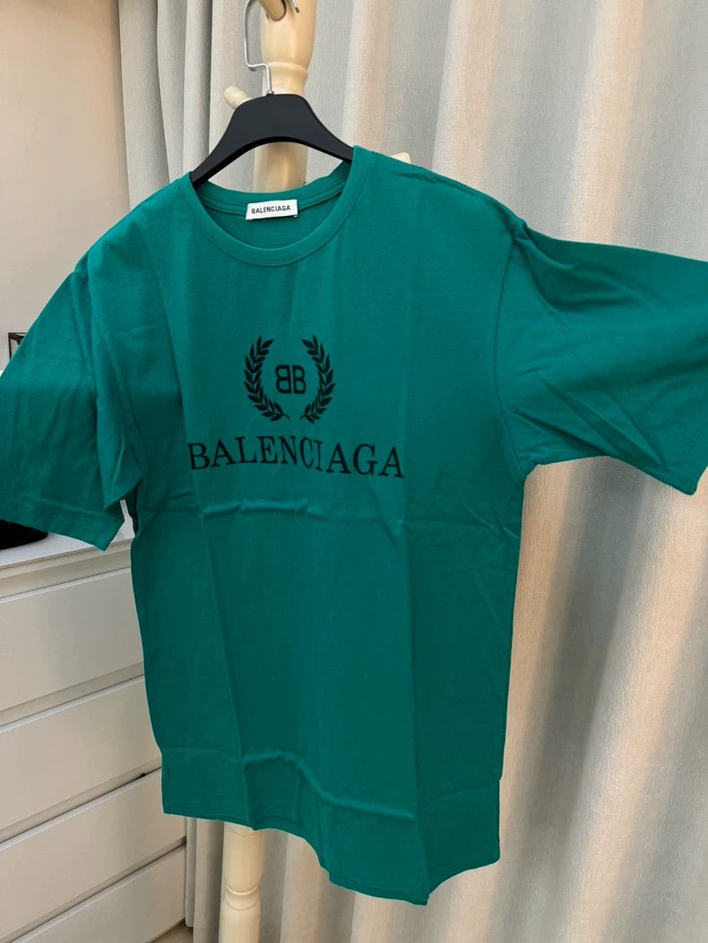 Balenciaga Balenciaga Green Short Sleeve T-Shirt S - dmc Size US S / EU 44-46 / 1 - 1 Thumbnail