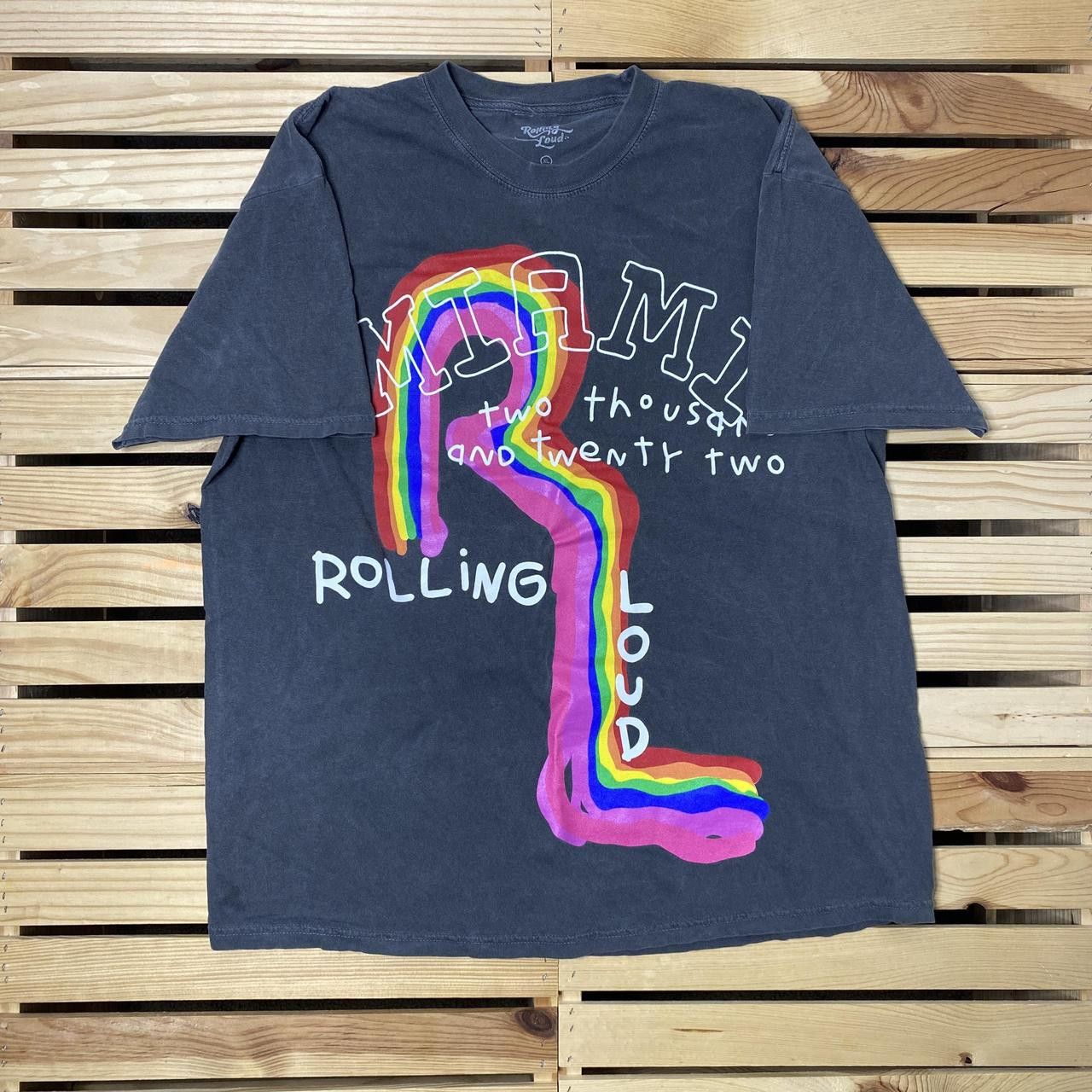 Rolling Loud Rolling Loud 2022 Gray Rap Concert Tee Size XL Size US XL / EU 56 / 4 - 1 Thumbnail