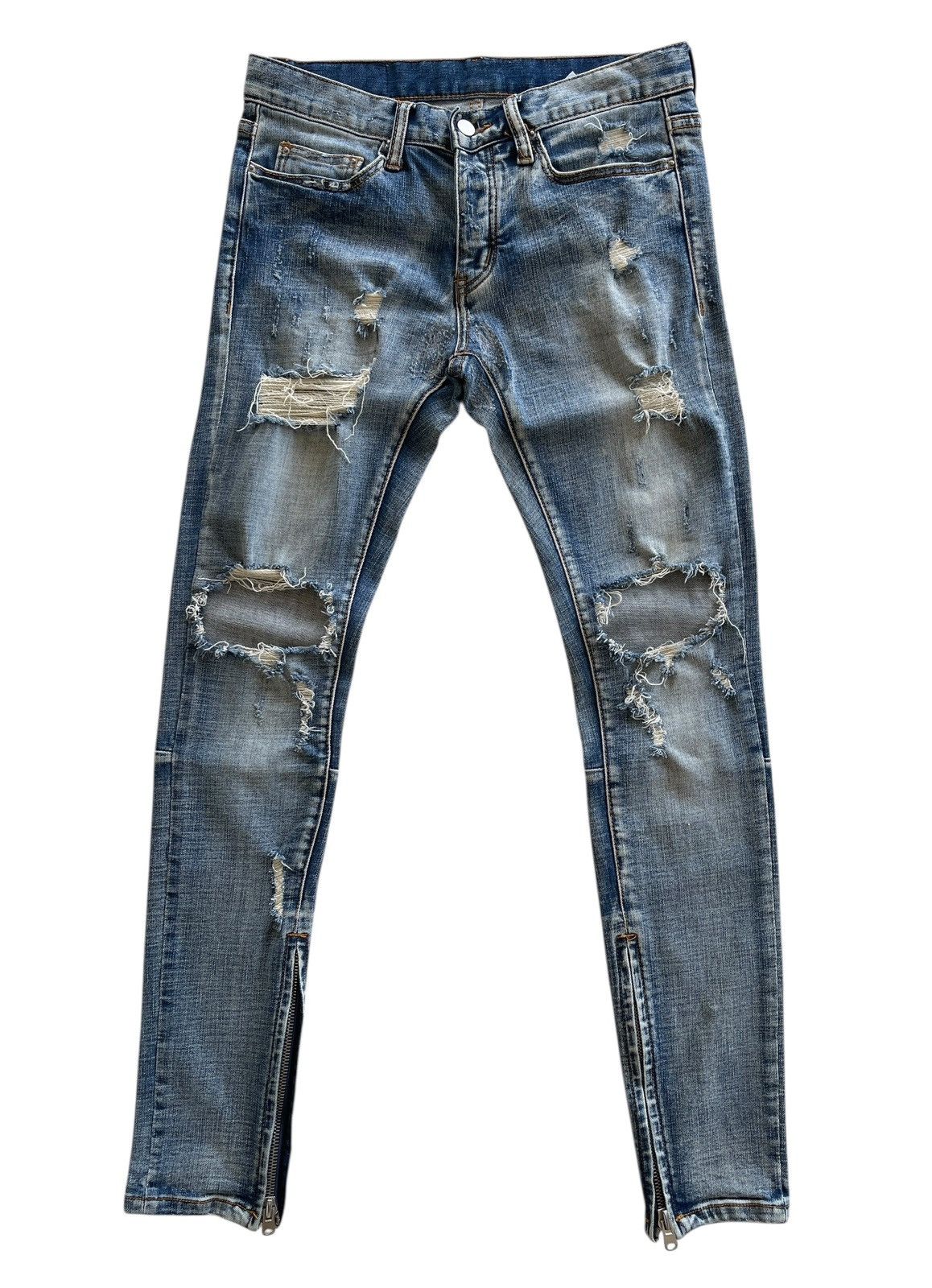 MNML MNML Distressed Stretch Skinny Denim Size US 30 / EU 46 - 1 Thumbnail