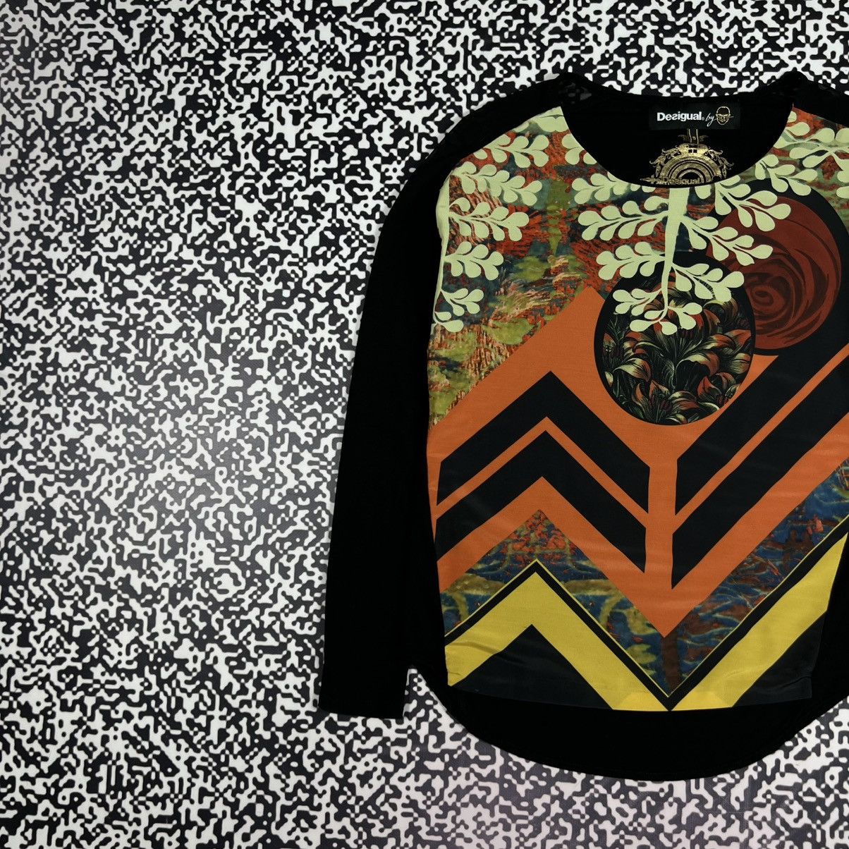 Desigual Vintage Y2K Desigual X Christian Lacroix Abstract Longsleeve Size S / US 4 / IT 40 - 4 Thumbnail