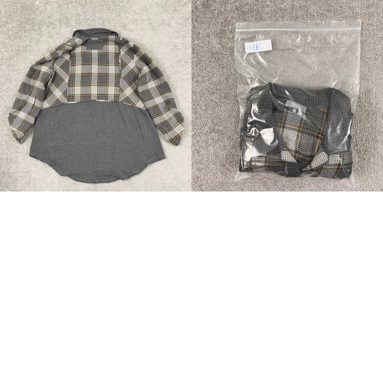 Habitat HABITAT Shirt Womens Large Gray Plaid Harvest Roll Tab Long Sleeve Tunic Top Multicolor Size L / US 10 / IT 46 - 8 Thumbnail