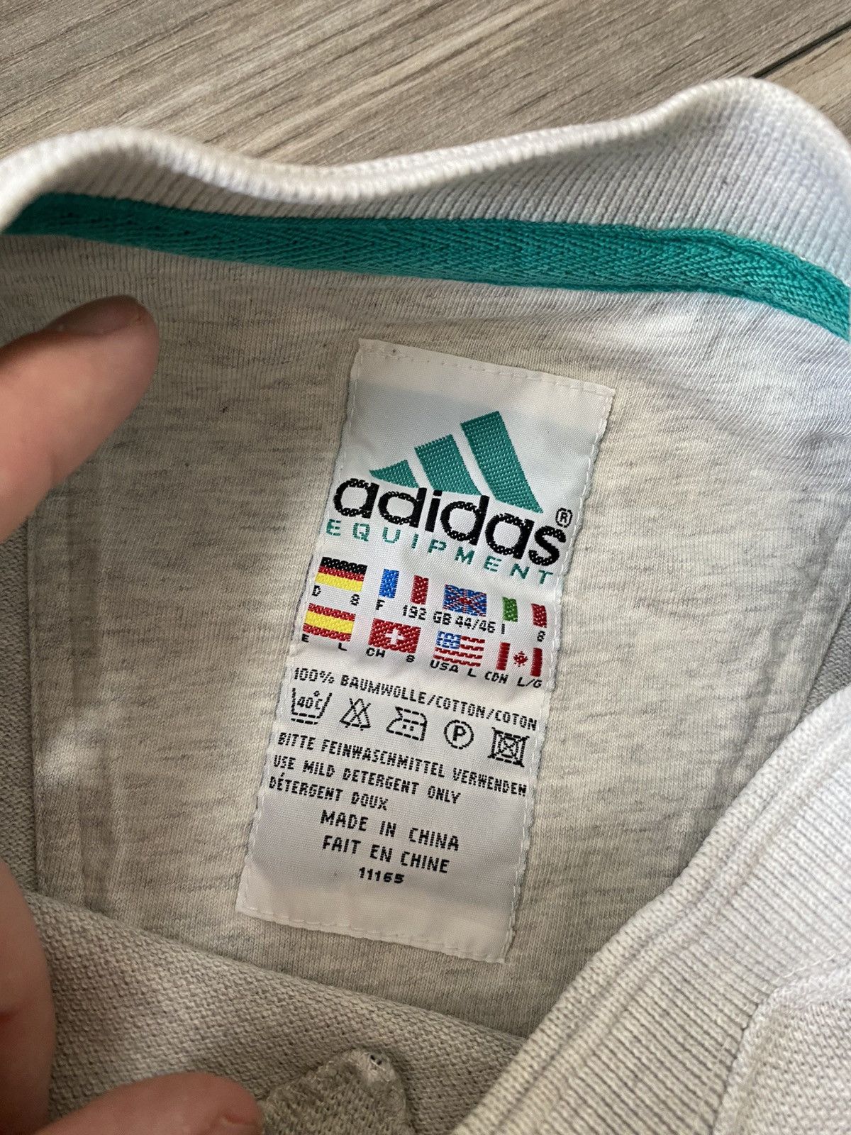 Adidas Vintage Adidas Equipment 90’s Grey Sweatshirt Size L Size US L / EU 52-54 / 3 - 9 Thumbnail