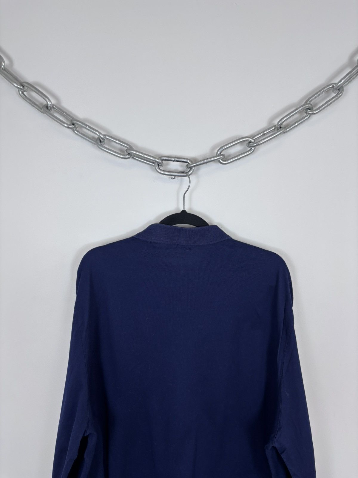 Polo Ralph Lauren Polo Ralph Lauren Custom Slim Blue Long Sleeve Polo Shirt Size US XXL / EU 58 / 5 - 14 Thumbnail