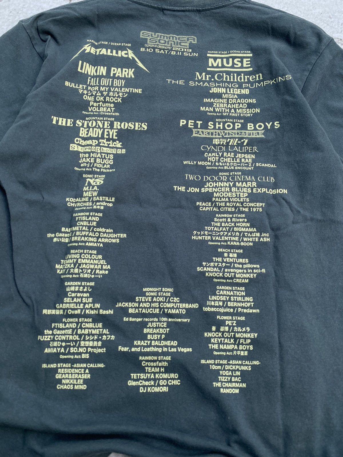 Band Tees × Japanese Brand Summer sonic 2013 tshirt japan tour Size US M / EU 48-50 / 2 - 4 Thumbnail