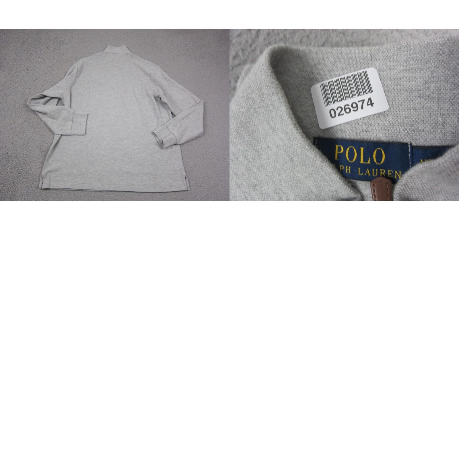 Polo Ralph Lauren Polo Ralph Lauren Sweater Mens XL Gray 1/4 Zip Mock Neck Pullover Shirt Pullover Winter Fashion 90s Womens? Size US XL / EU 56 / 4 - 8 Thumbnail