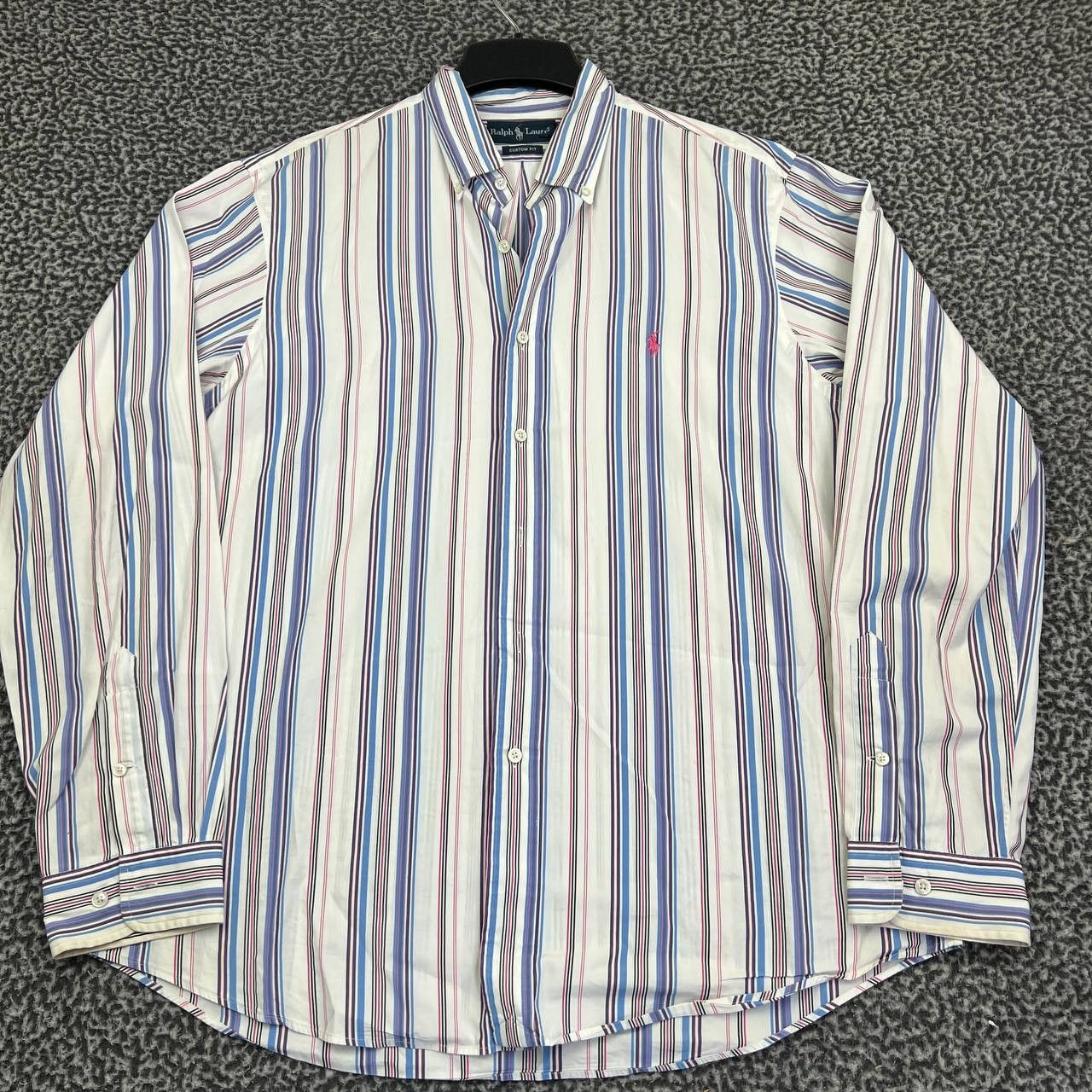 Ralph Lauren Ralph Lauren Button Down Shirt Men 17 XL Custom Fit Striped Size US XL / EU 56 / 4 - 1 Thumbnail