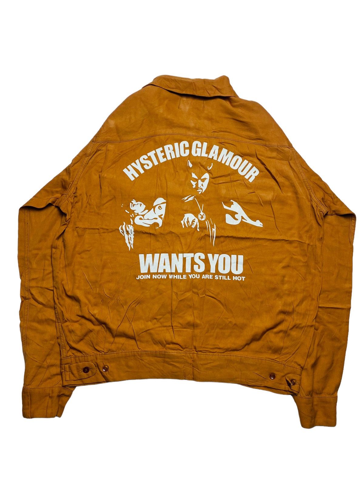 Hysteric Glamour 1980s Hysteric Glamoour - Nude Girl Satan Rayon Shirt Jacket Size US L / EU 52-54 / 3 - 1 Thumbnail