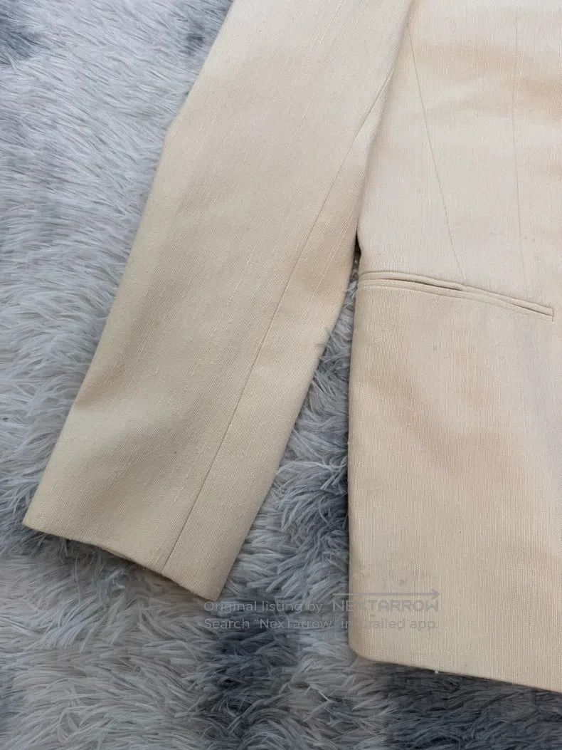 Saint Laurent Paris Saint Laurent Paris Distressed Beige Tweed Suit Size US L / EU 52-54 / 3 - 3 Thumbnail