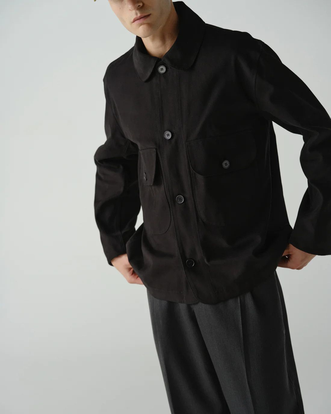 Other 💚 Thom Morison Big Pocket Jacket Black Medium NEW Size US M / EU 48-50 / 2 - 4 Thumbnail